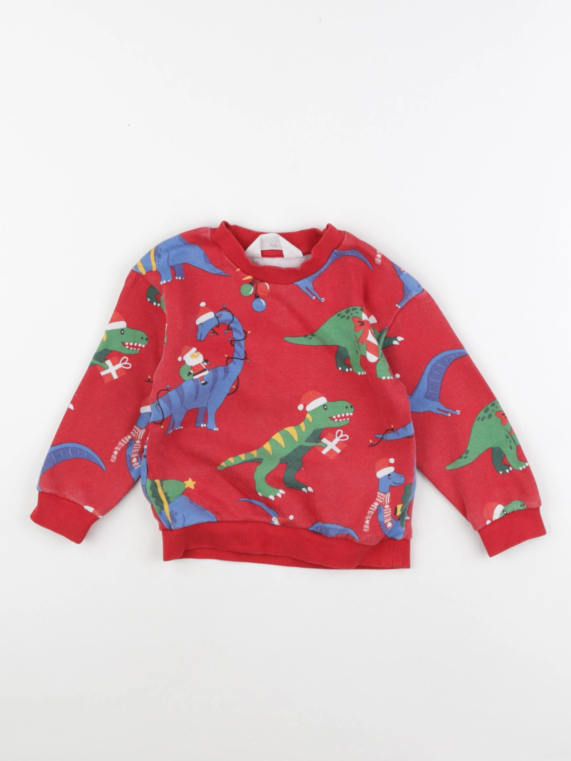 H&M - sweat rouge - 18/24 mois