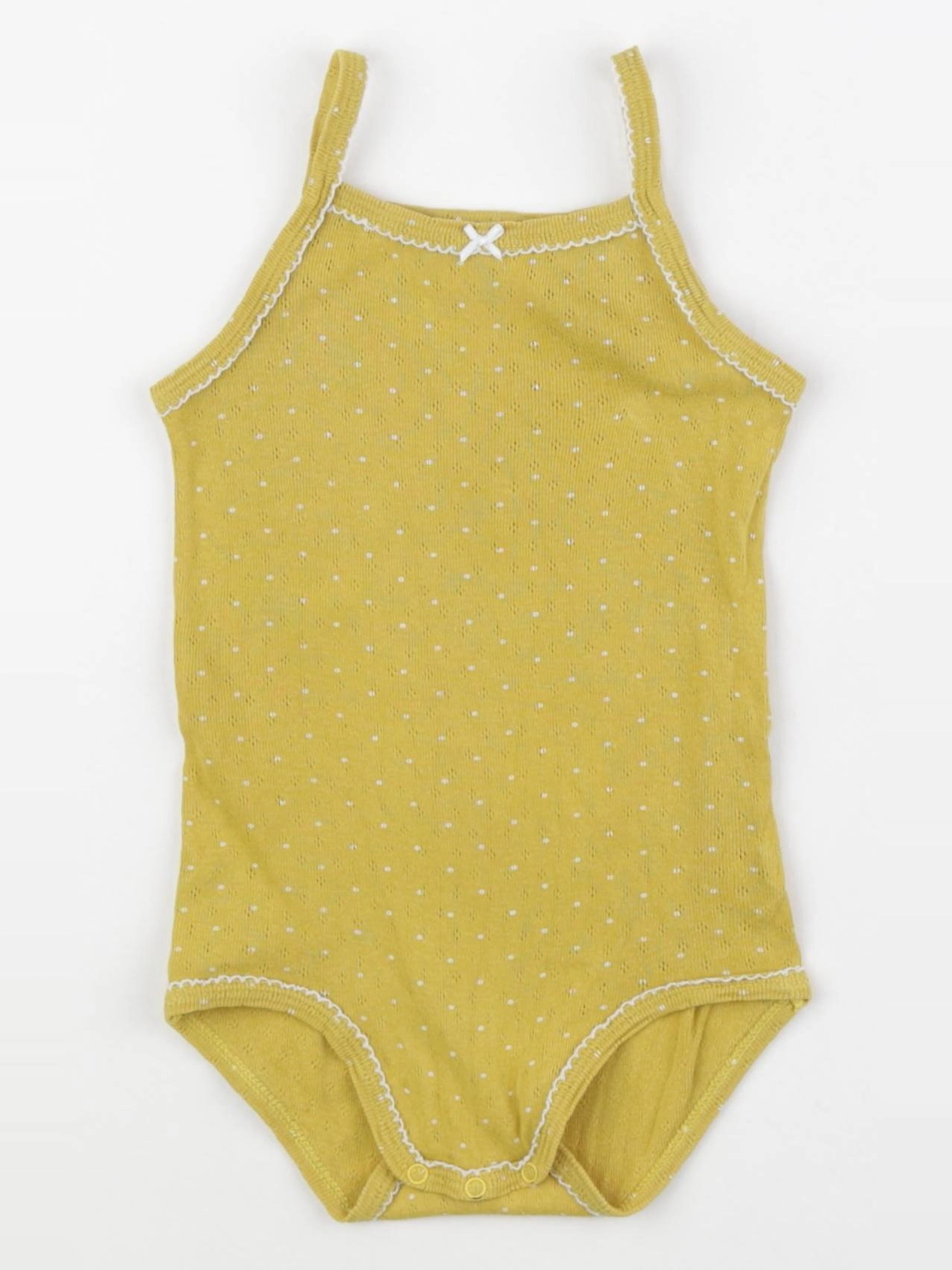 Petit Bateau - body jaune - 24 mois