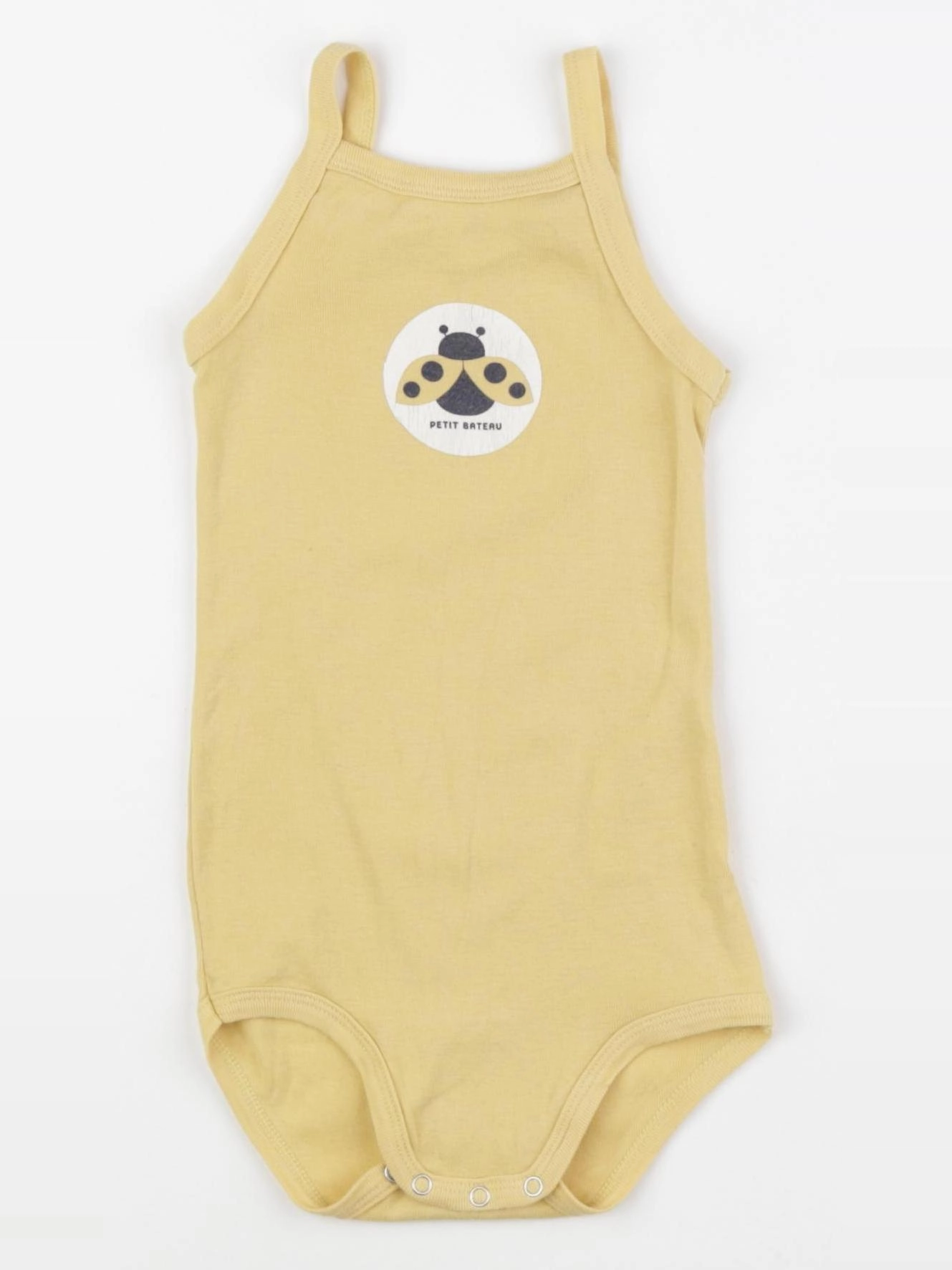 Petit Bateau - body jaune - 24 mois