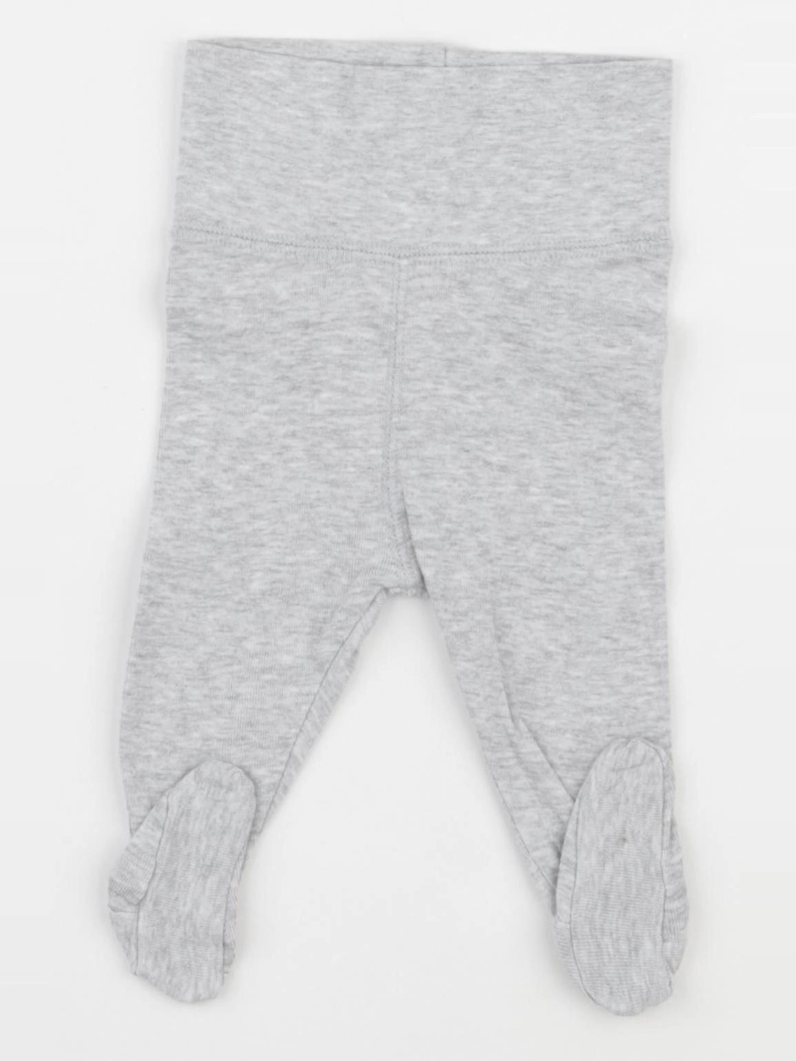 H&M - legging gris - 1 mois