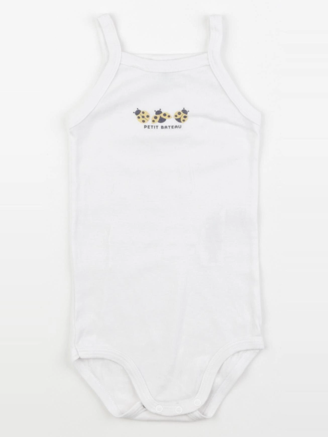 Petit Bateau - body blanc - 24 mois