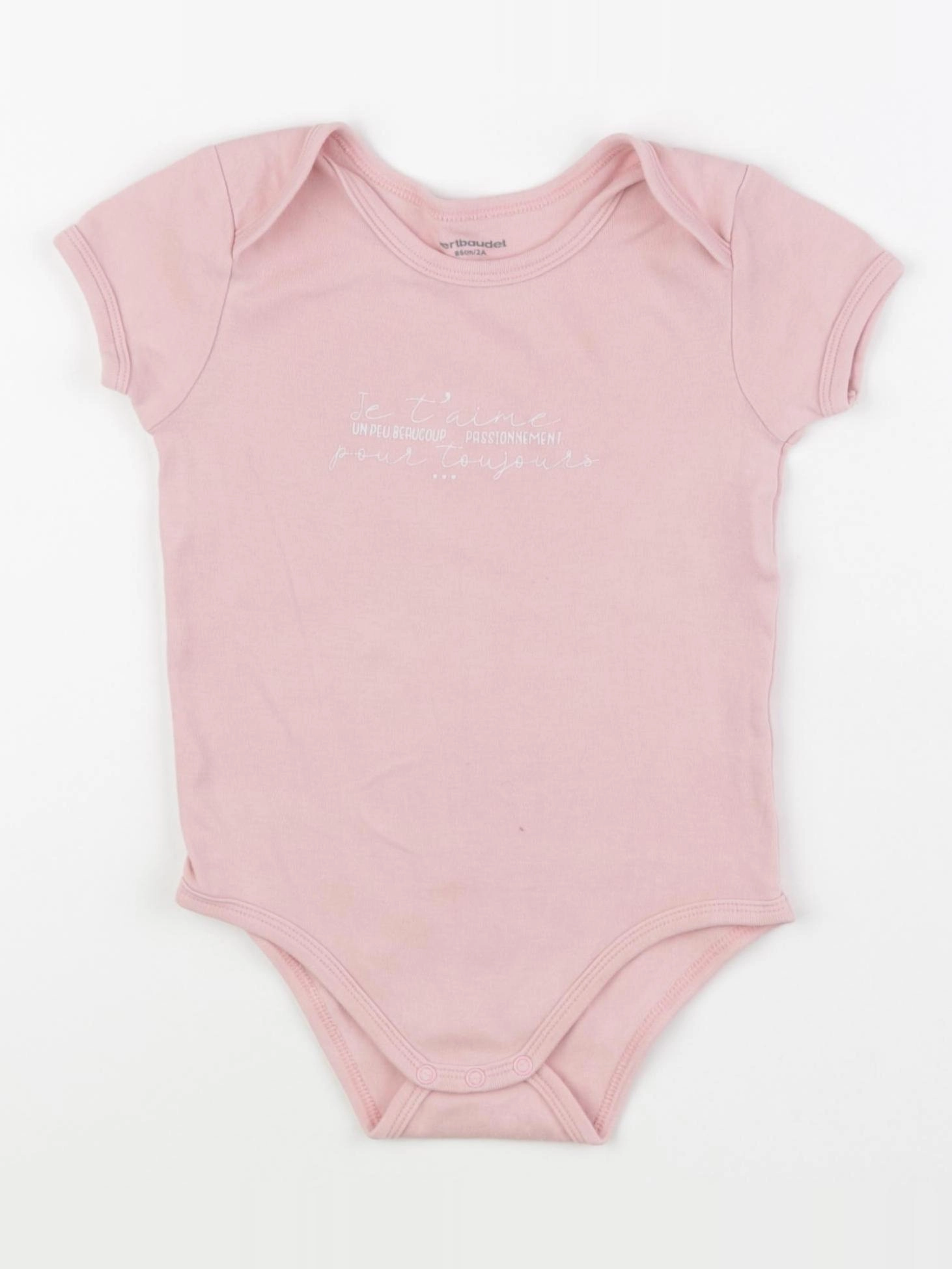 Vertbaudet - body rose - 2 ans