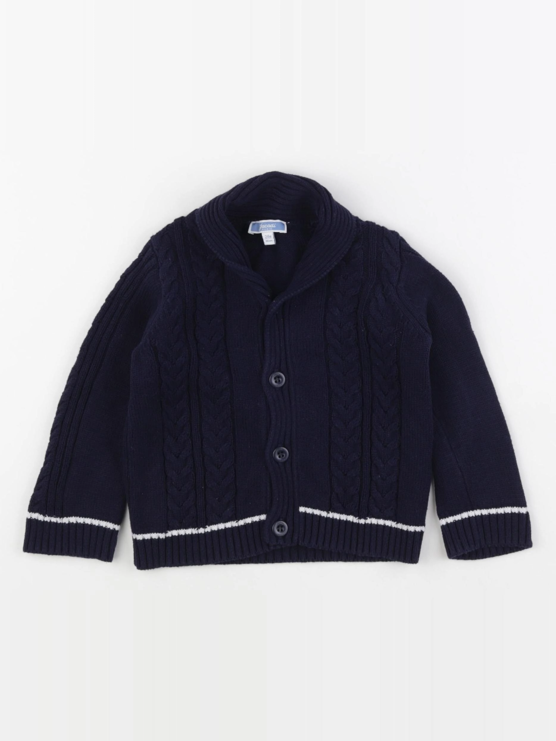 Jacadi - gilet bleu - 24 mois