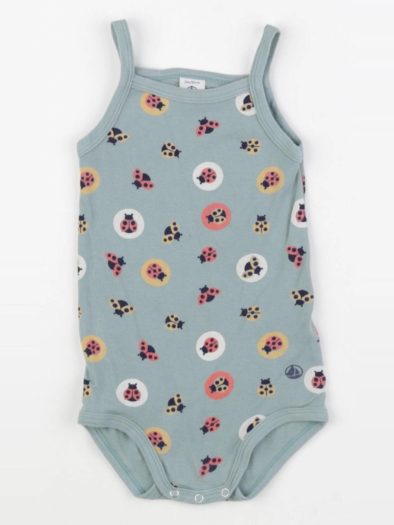 Petit Bateau - body bleu - 24 mois