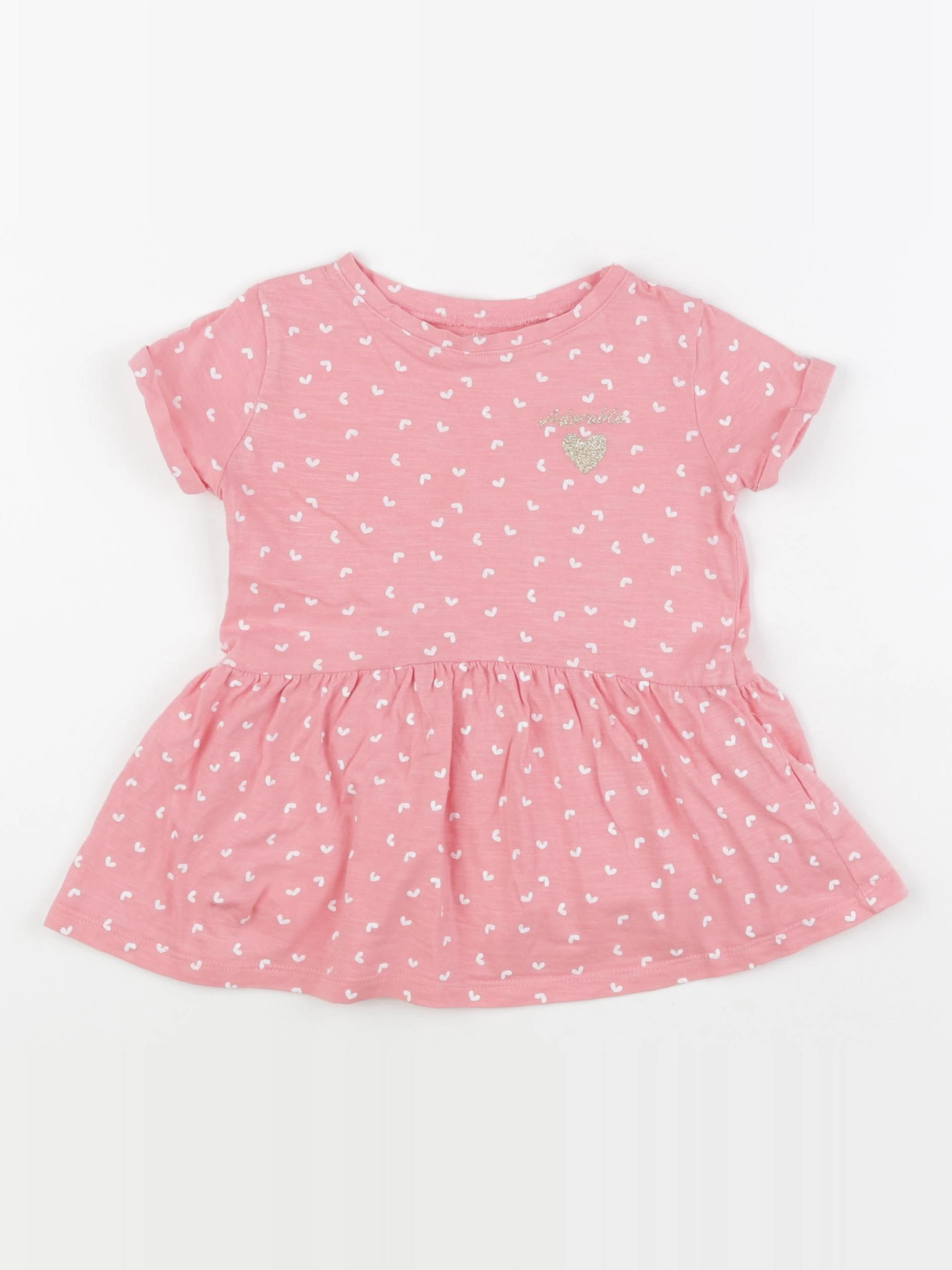Vertbaudet - robe rose - 2 ans