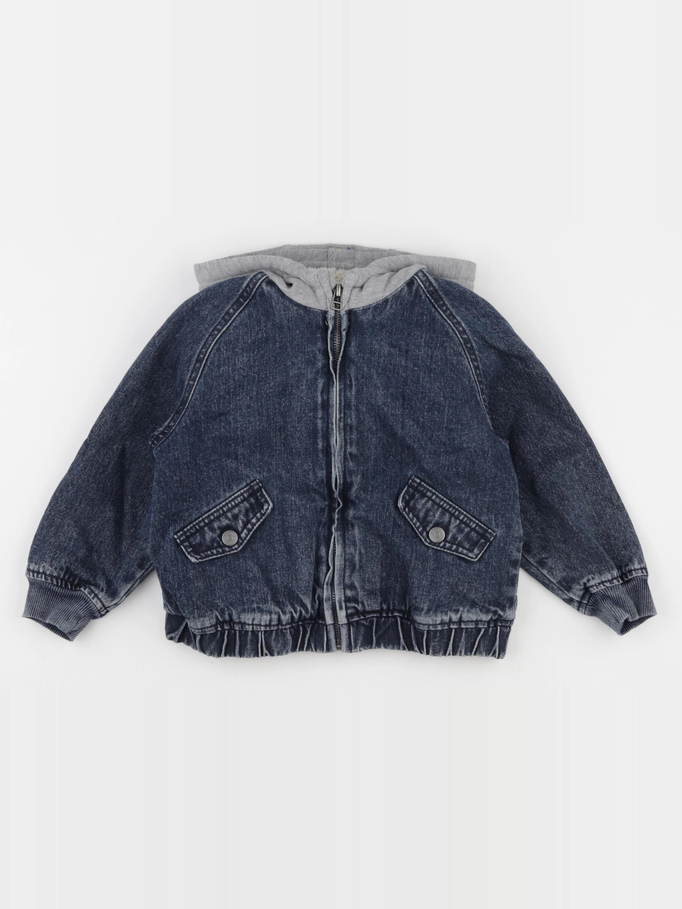 Zara - veste doublé bleu - 2/3 ans