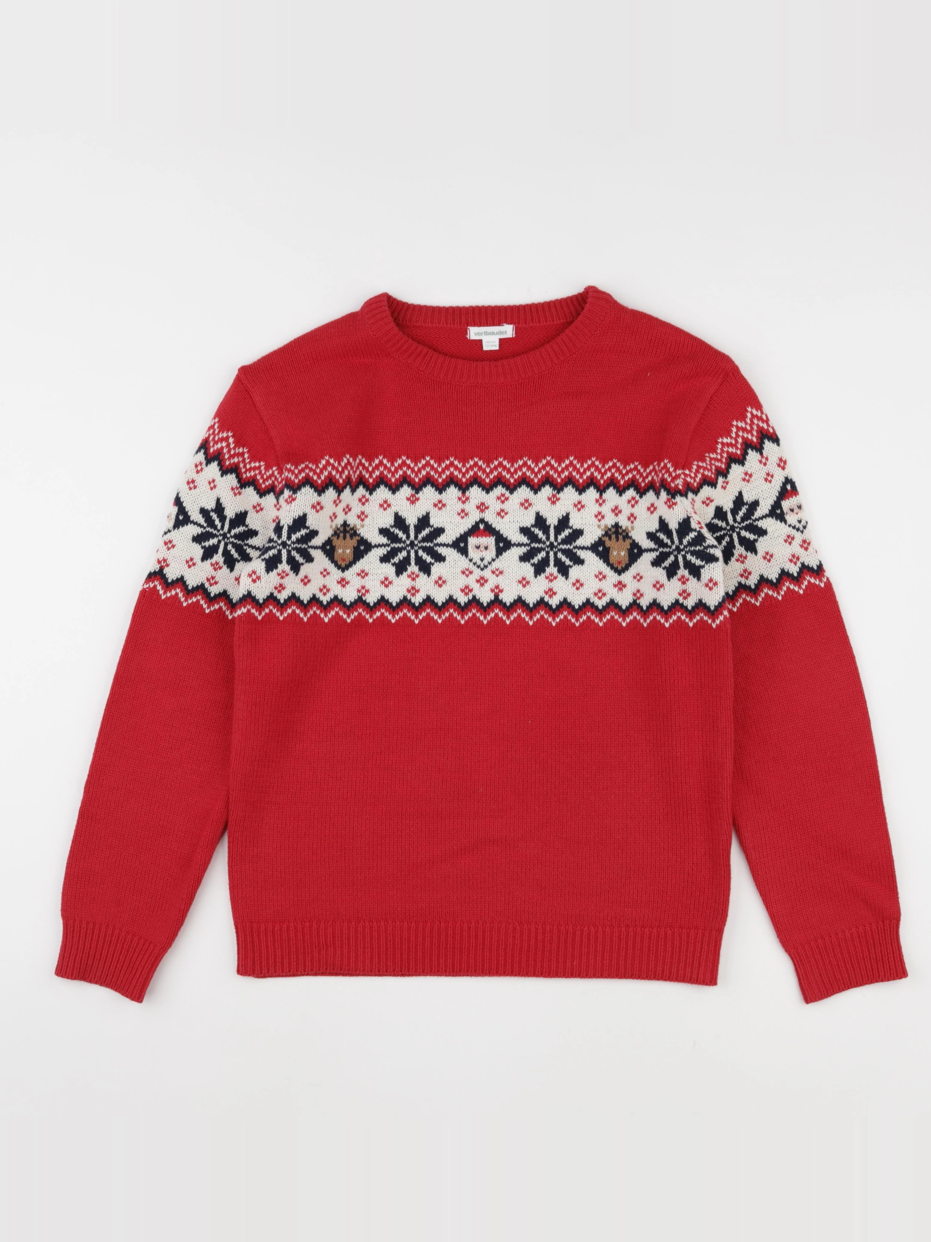 Vertbaudet - pull multicolore - 8 ans