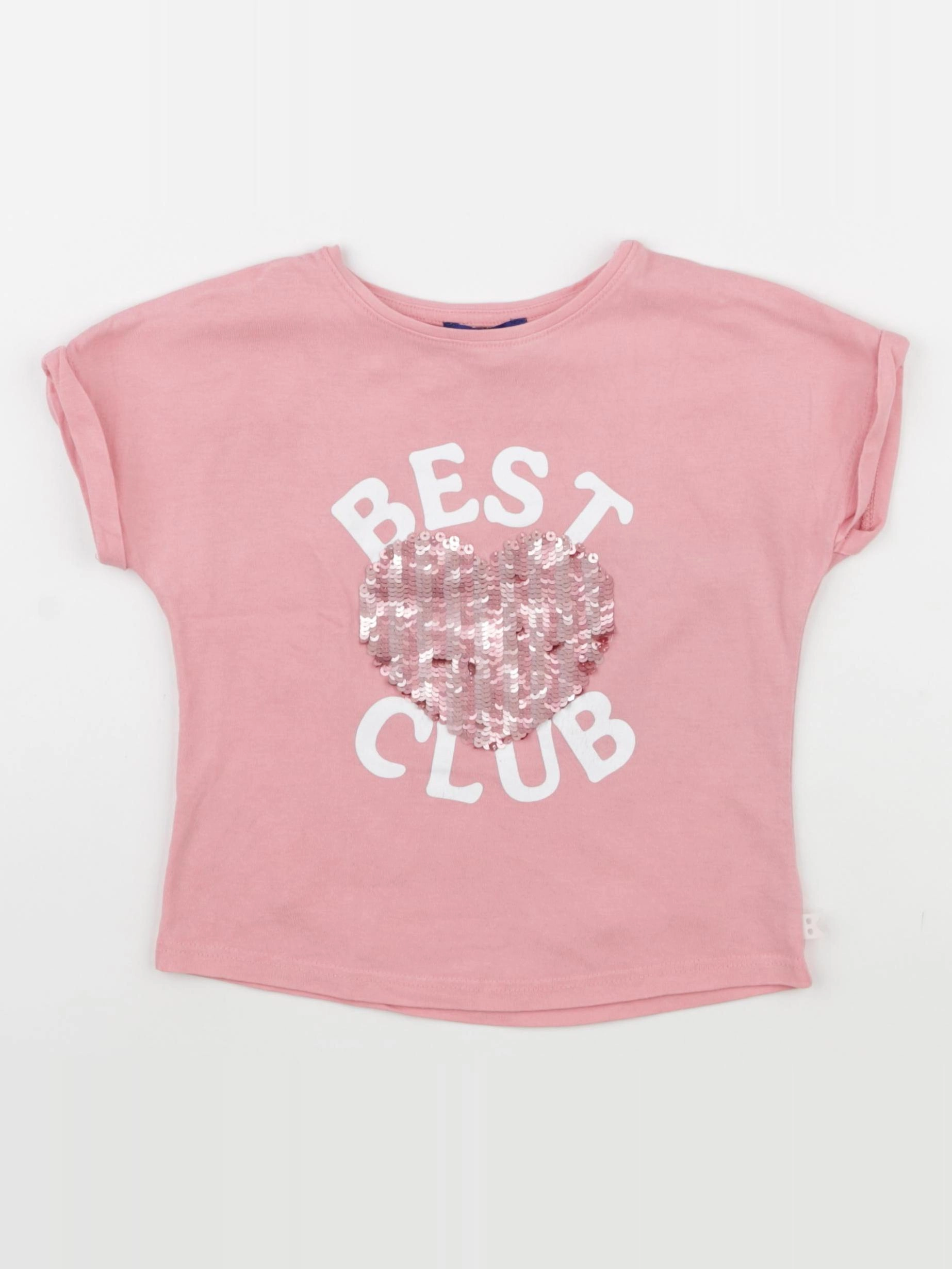 Okaidi - tee-shirt rose - 4 ans