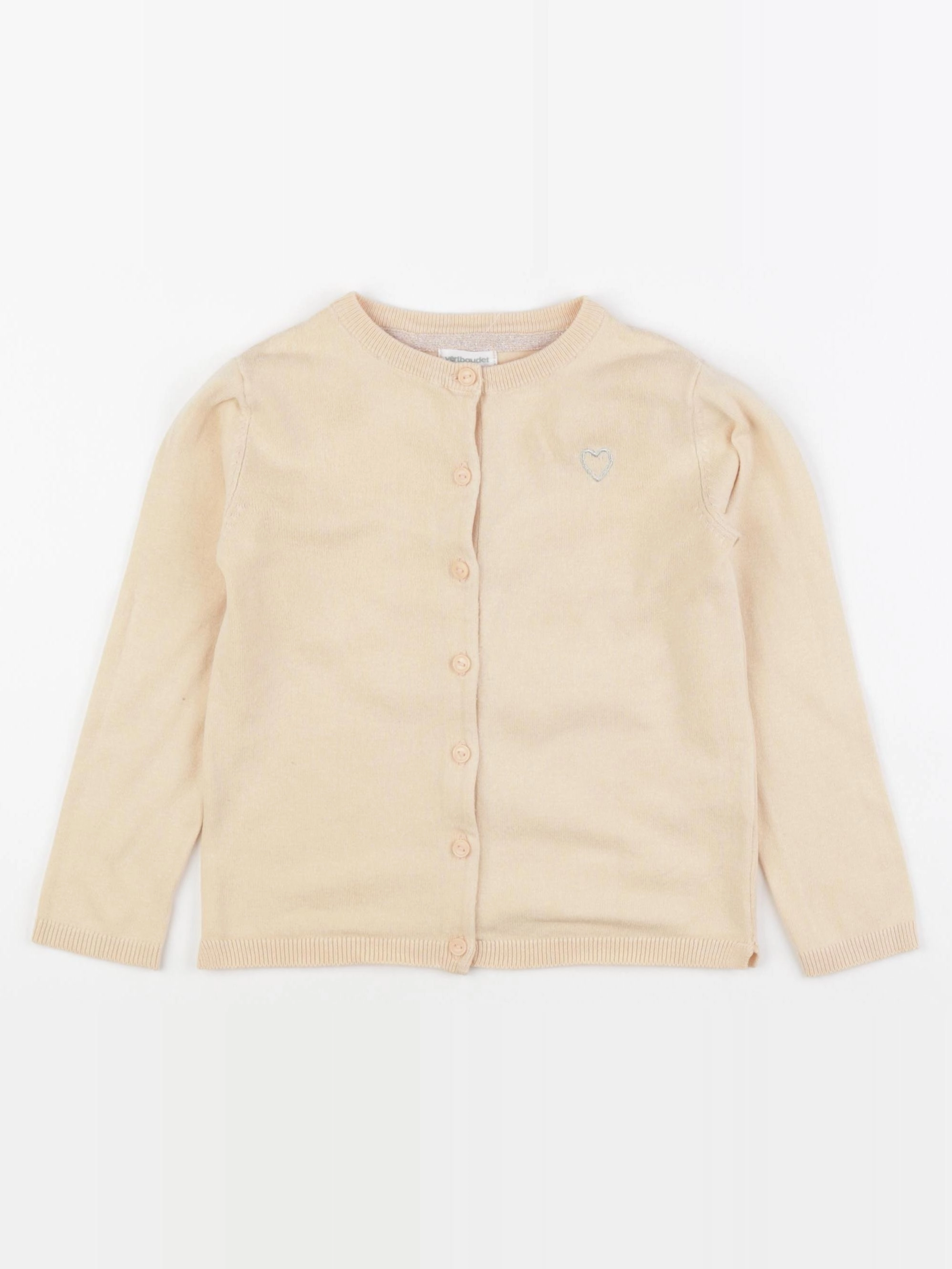 Vertbaudet - gilet orange - 5 ans