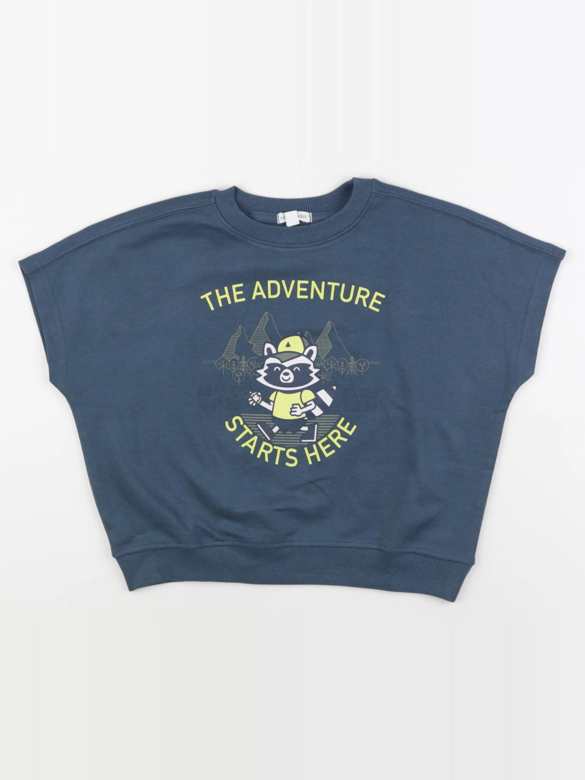 Vertbaudet - sweat bleu - 6 ans