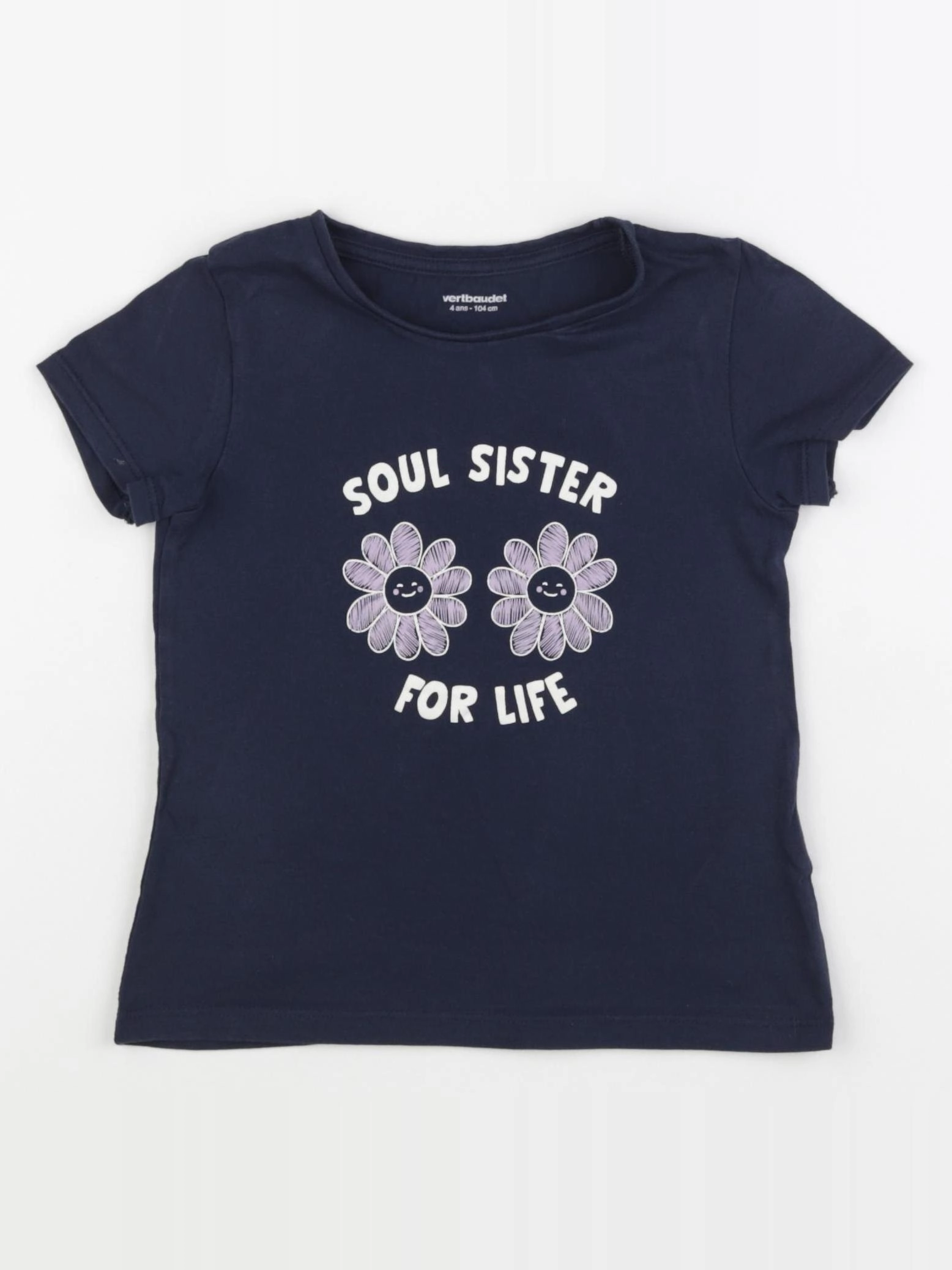 Vertbaudet - tee-shirt multicolore - 4 ans