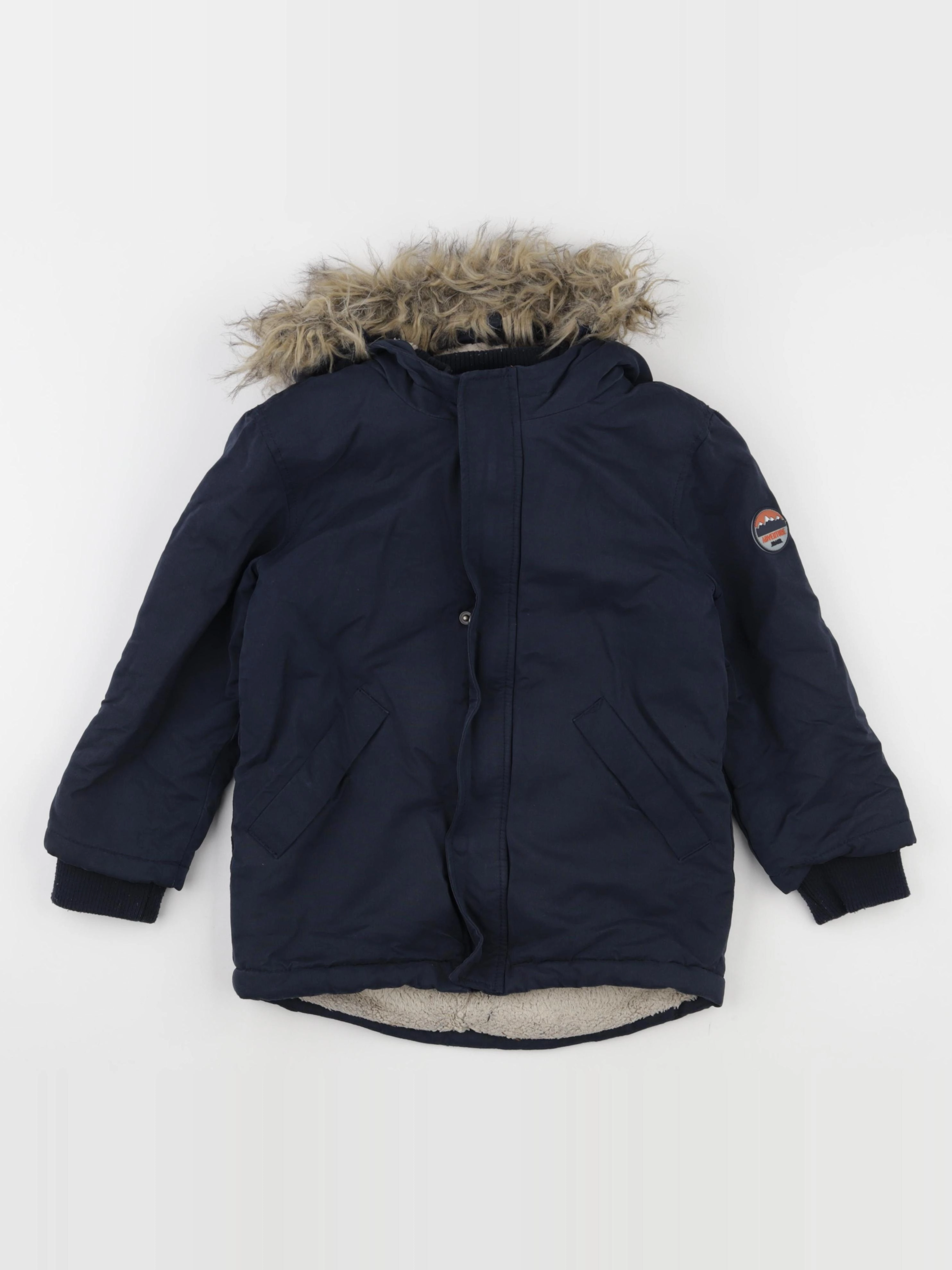 Vertbaudet - parka bleu - 6 ans