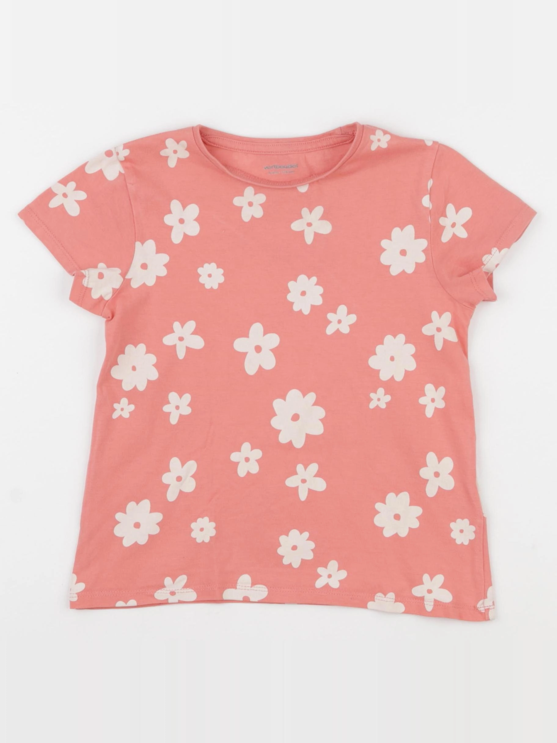 Vertbaudet - tee-shirt rose - 6 ans