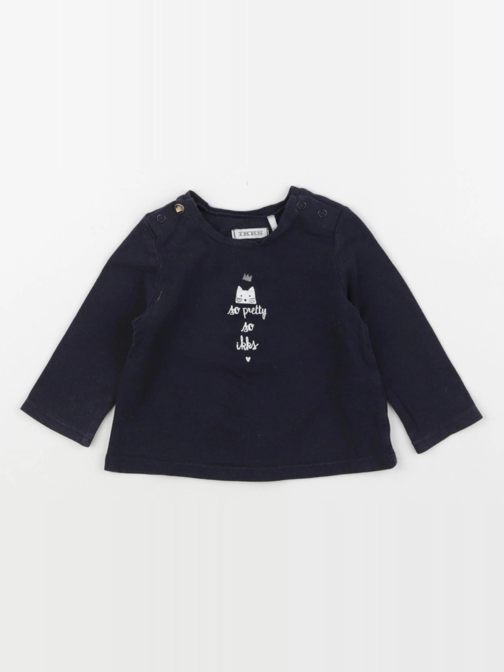 IKKS - tee-shirt bleu - 6 mois