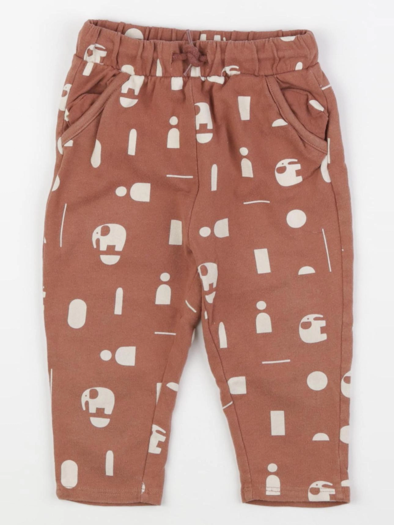 Vertbaudet - pantalon marron - 18 mois