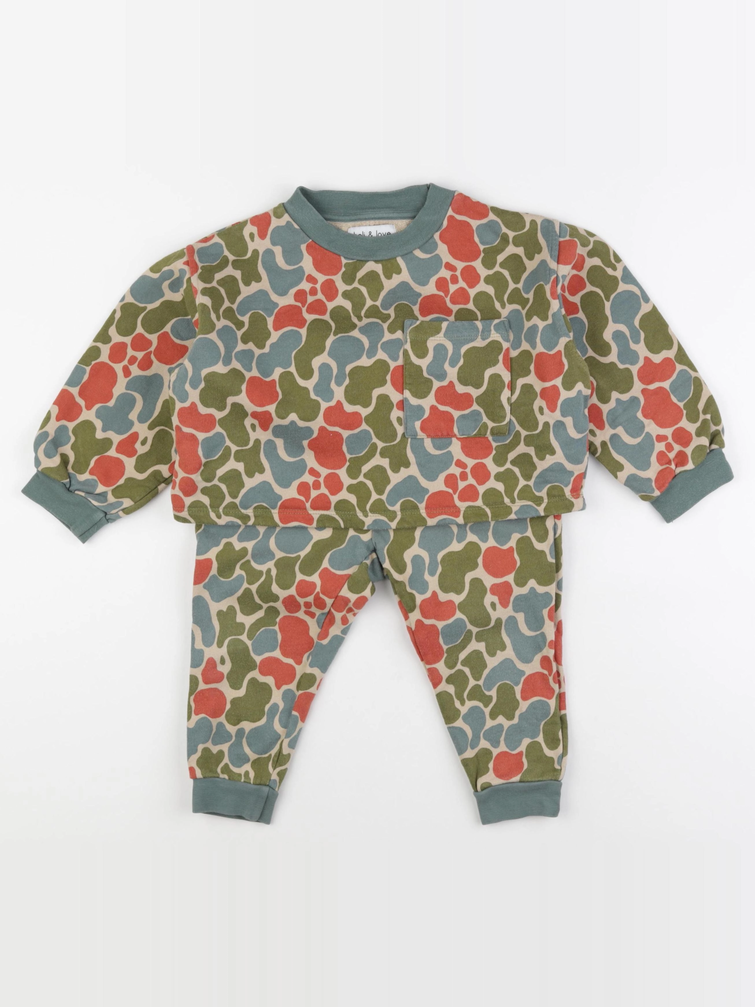 Holi & Love - ensemble multicolore - 2/3 ans
