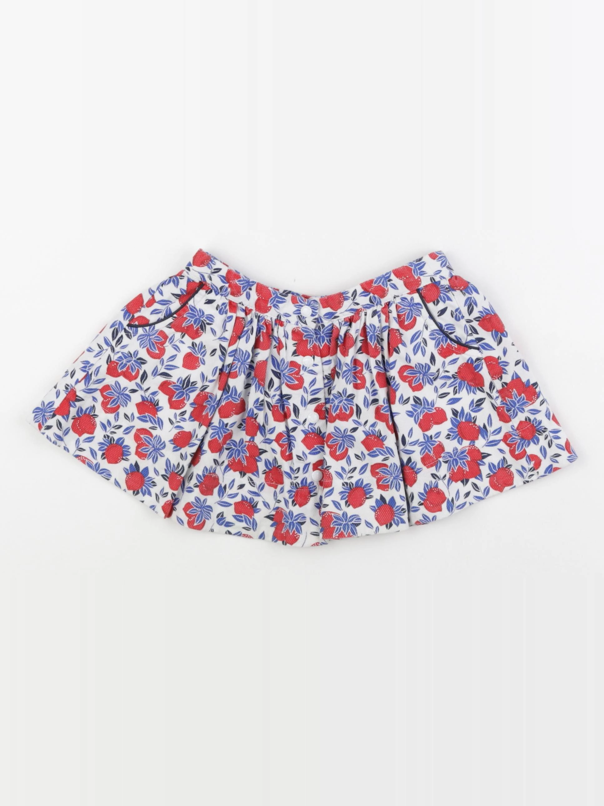Petit Bateau - jupe rouge - 3 ans