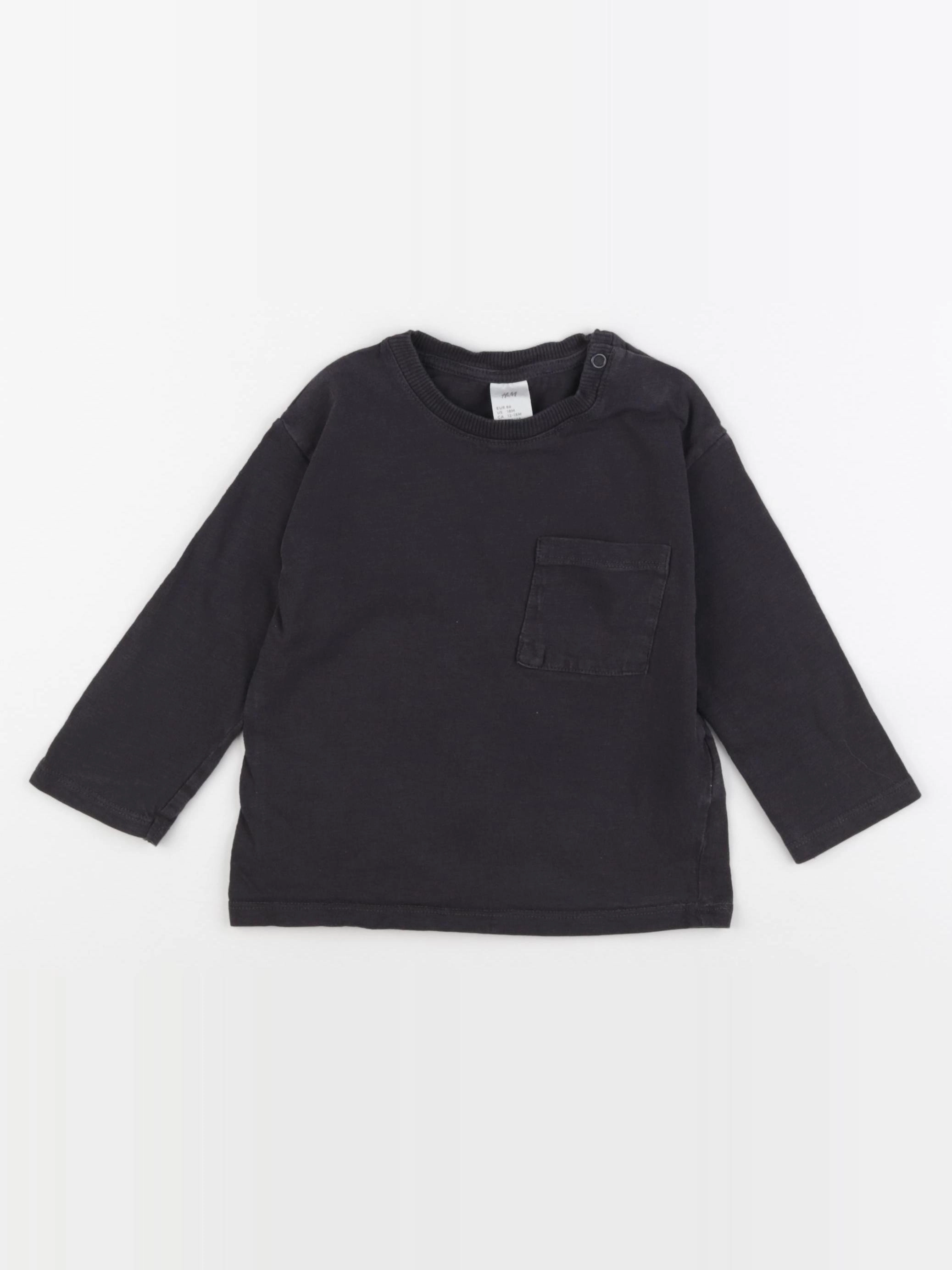H&M - tee-shirt gris - 12/18 mois