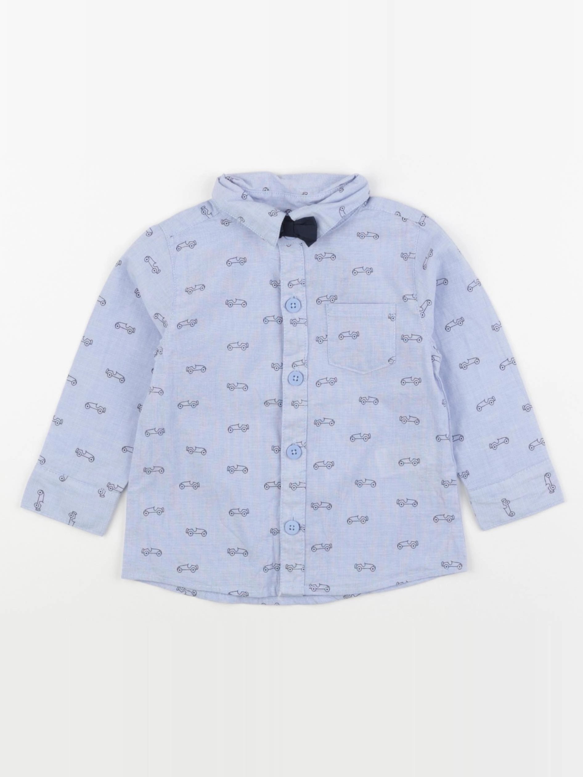La Redoute - chemise bleu - 18 mois