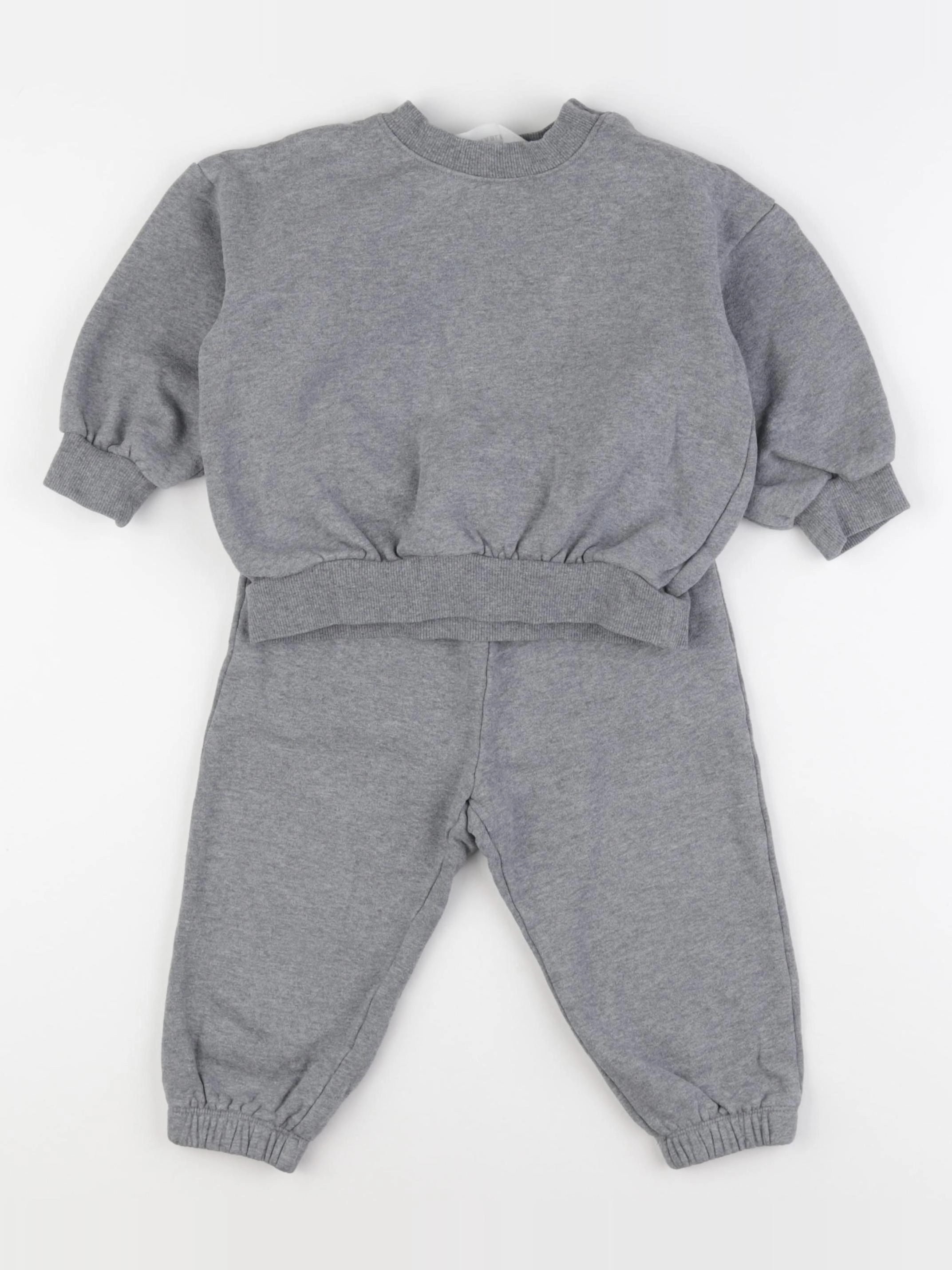 H&M - ensemble gris - 1 an à 2 ans