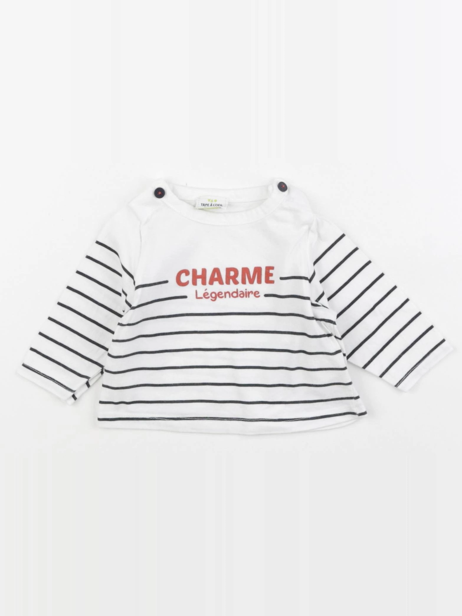 Tape à l'oeil - tee-shirt blanc - 3 mois