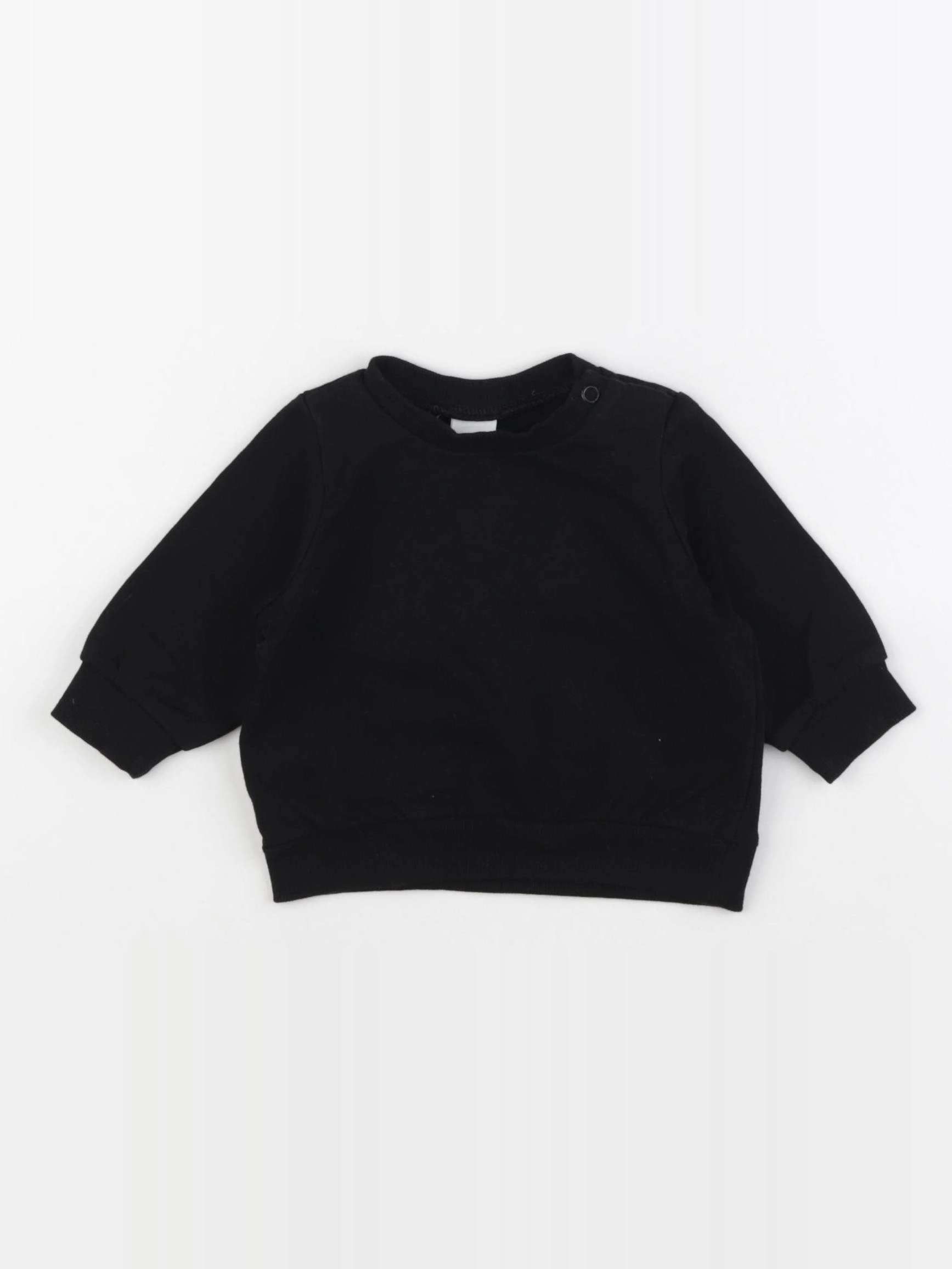 H&M - sweat noir - 3 mois