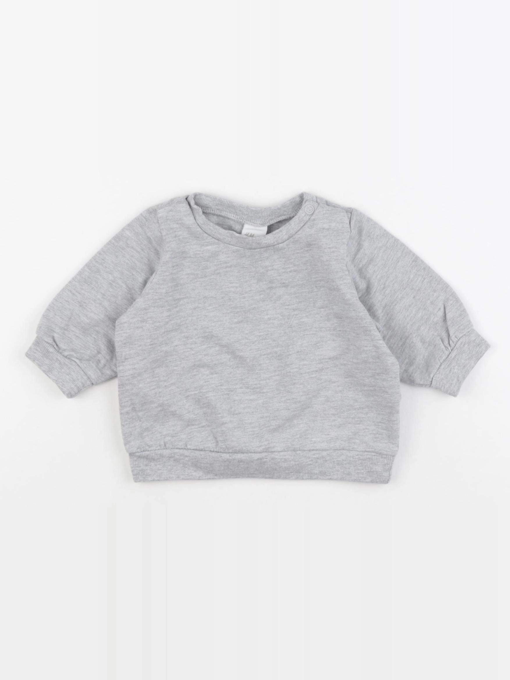 H&M - sweat gris - 3 mois