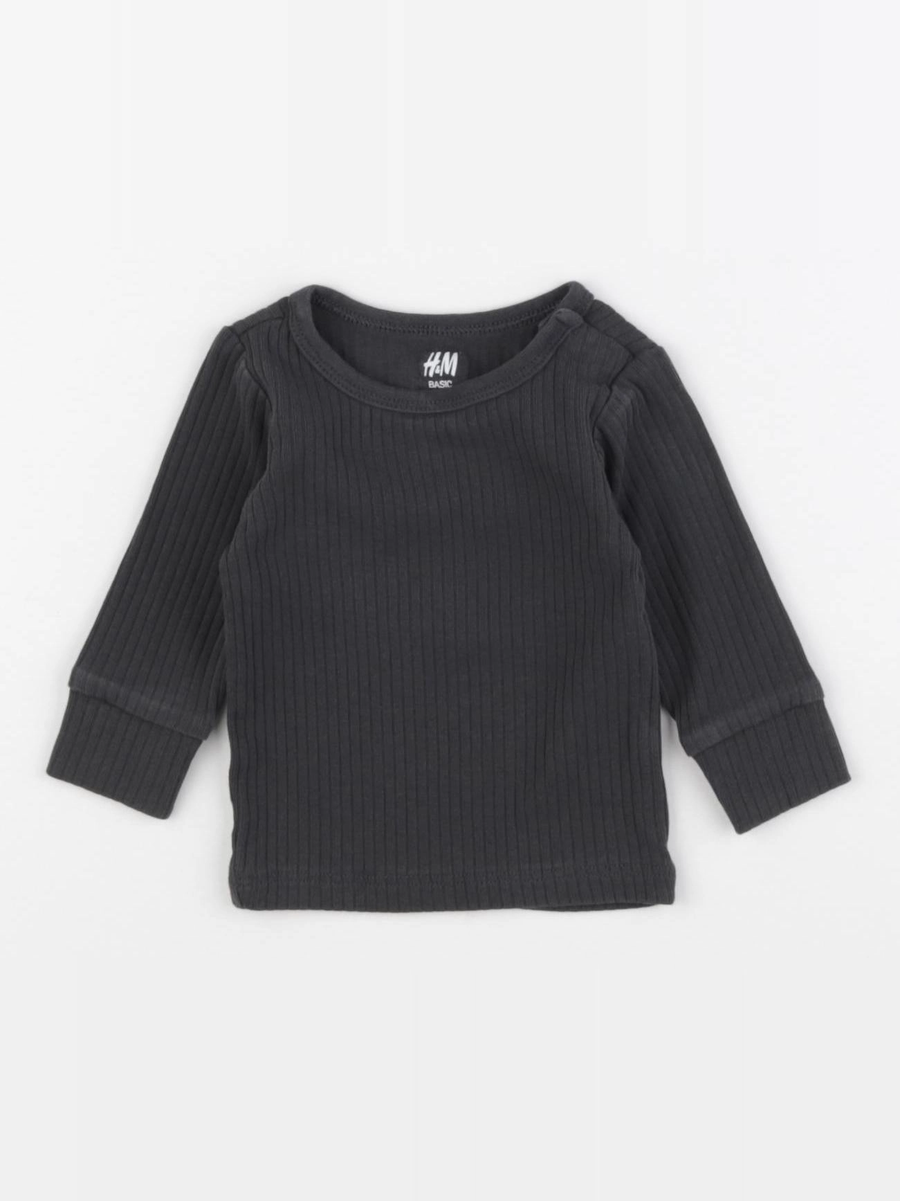 H&M - tee-shirt gris - 3 mois