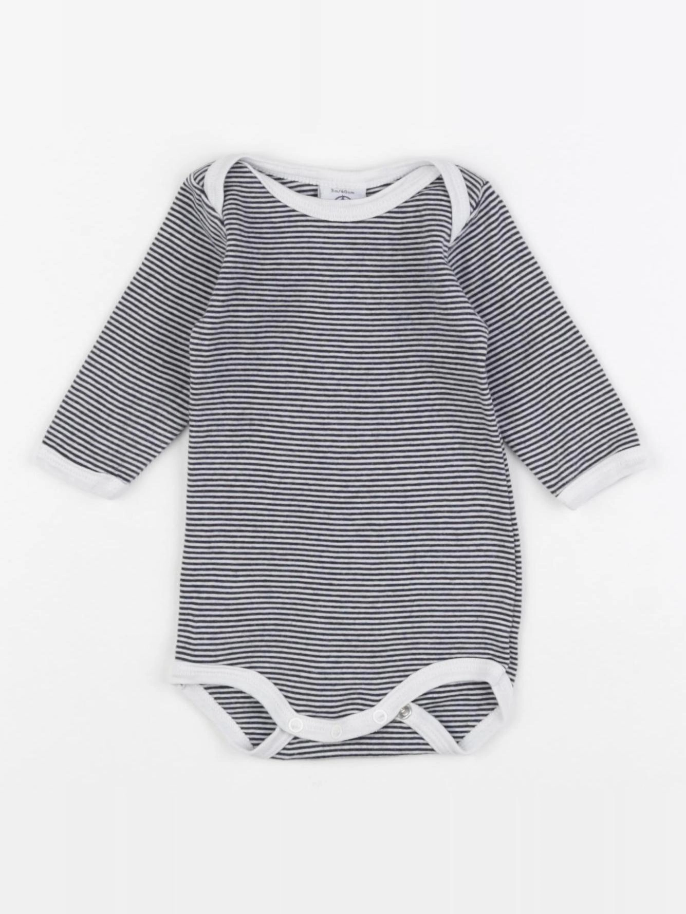 Petit Bateau - body bleu - 3 mois