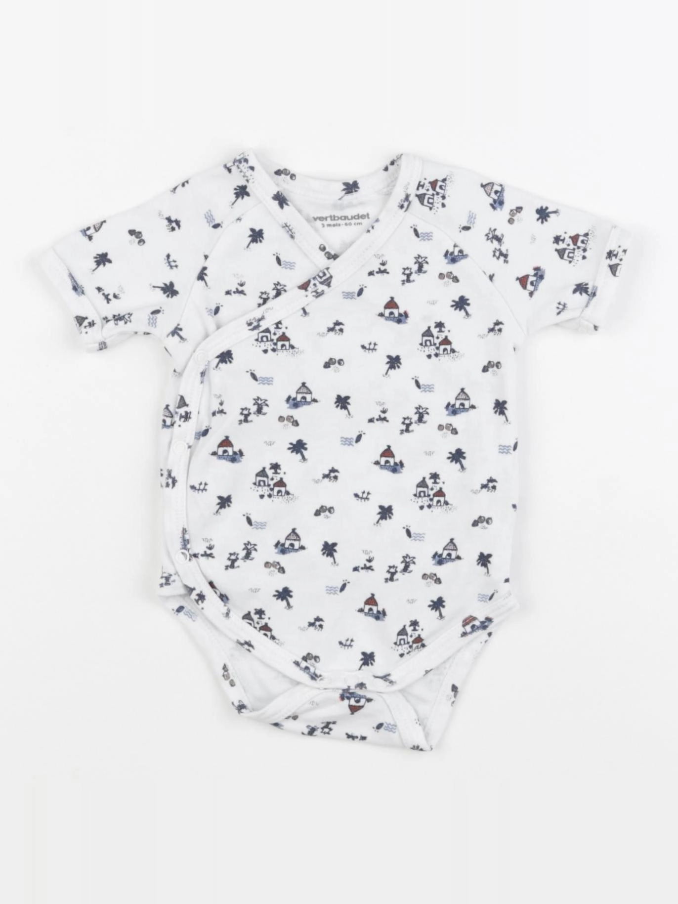 Vertbaudet - body blanc - 3 mois