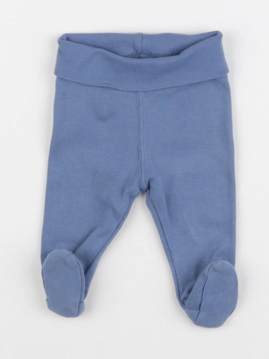 H&M - legging bleu - 0/1 mois