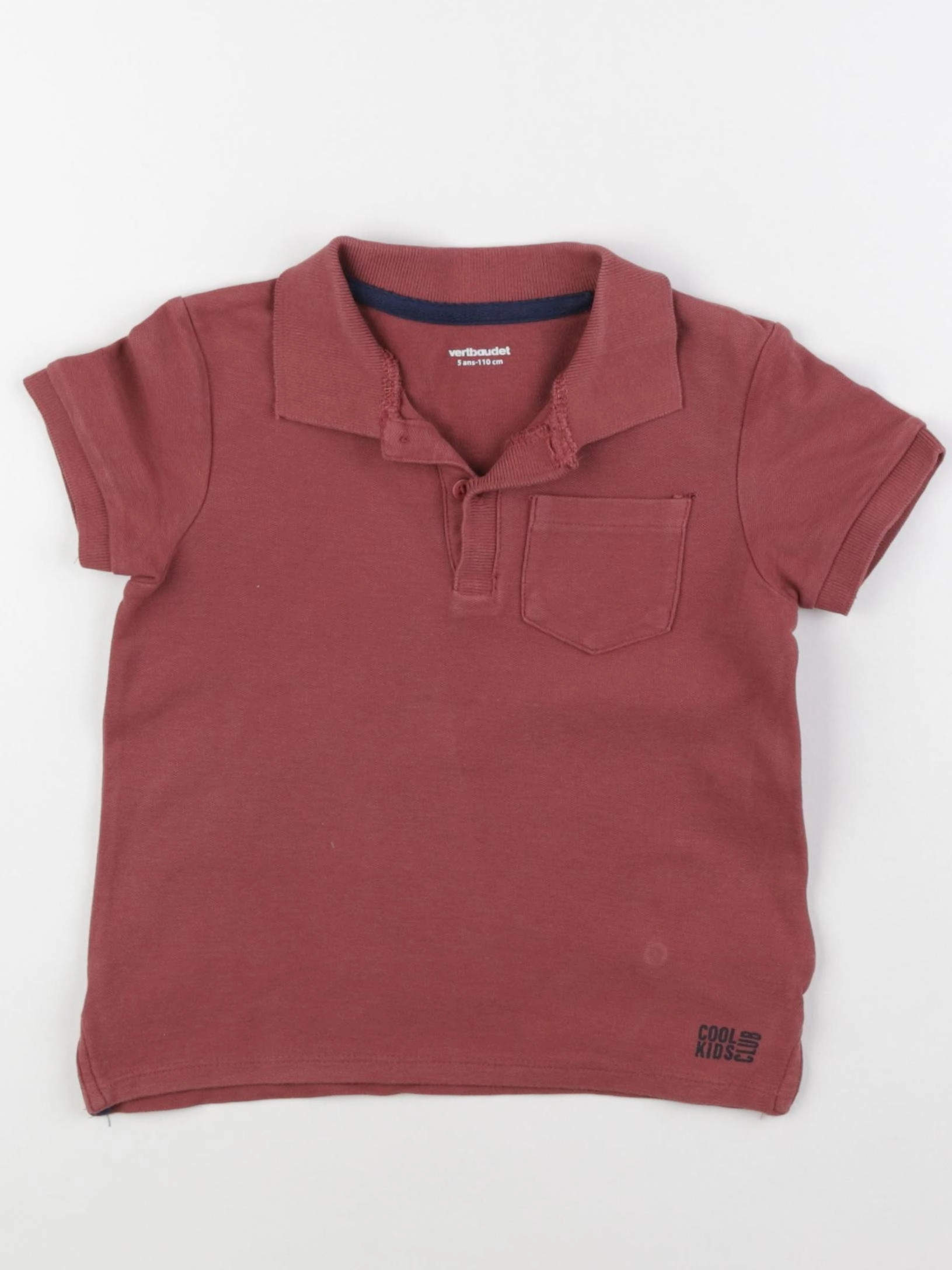 Vertbaudet - polo marron - 5 ans