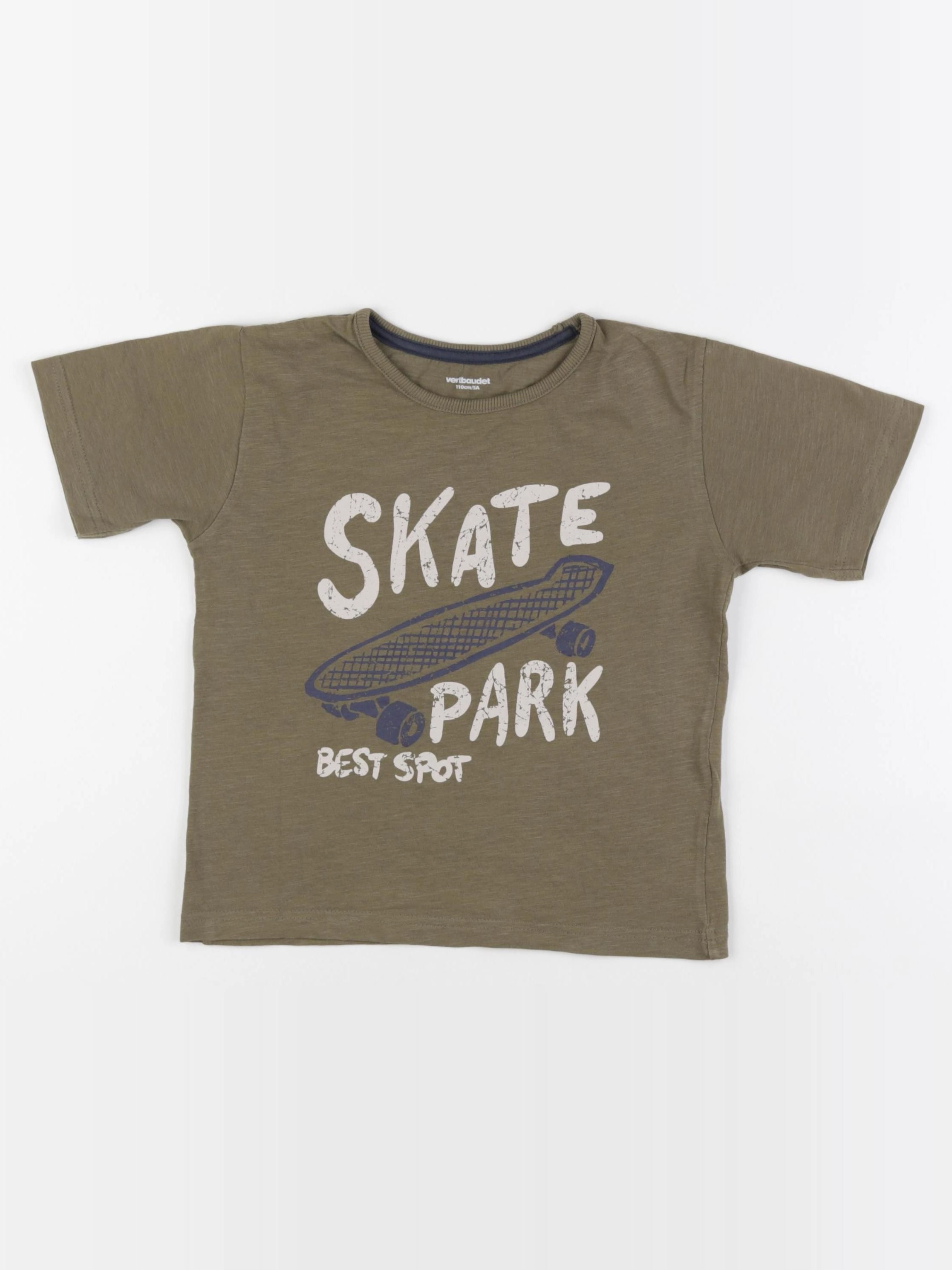 Vertbaudet - tee-shirt vert - 5 ans