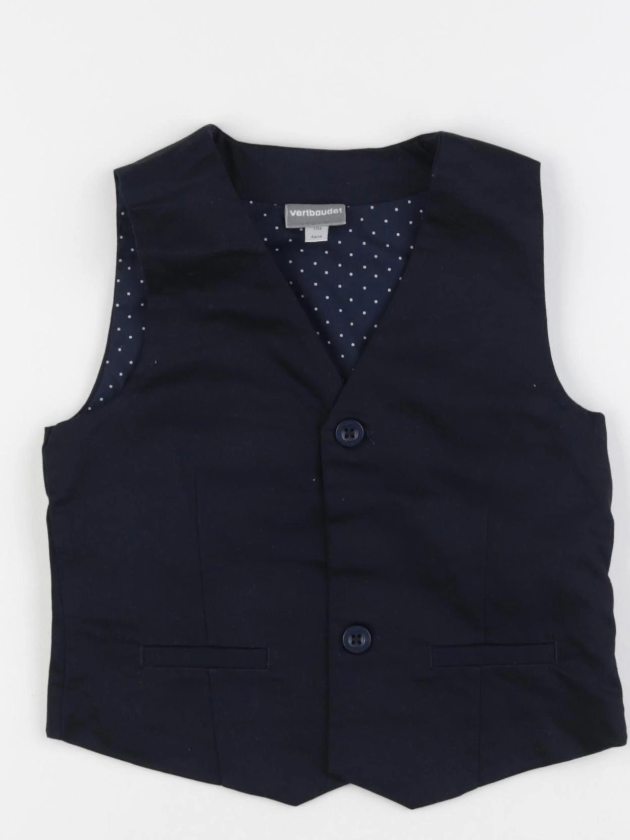 Vertbaudet - gilet bleu - 4 ans