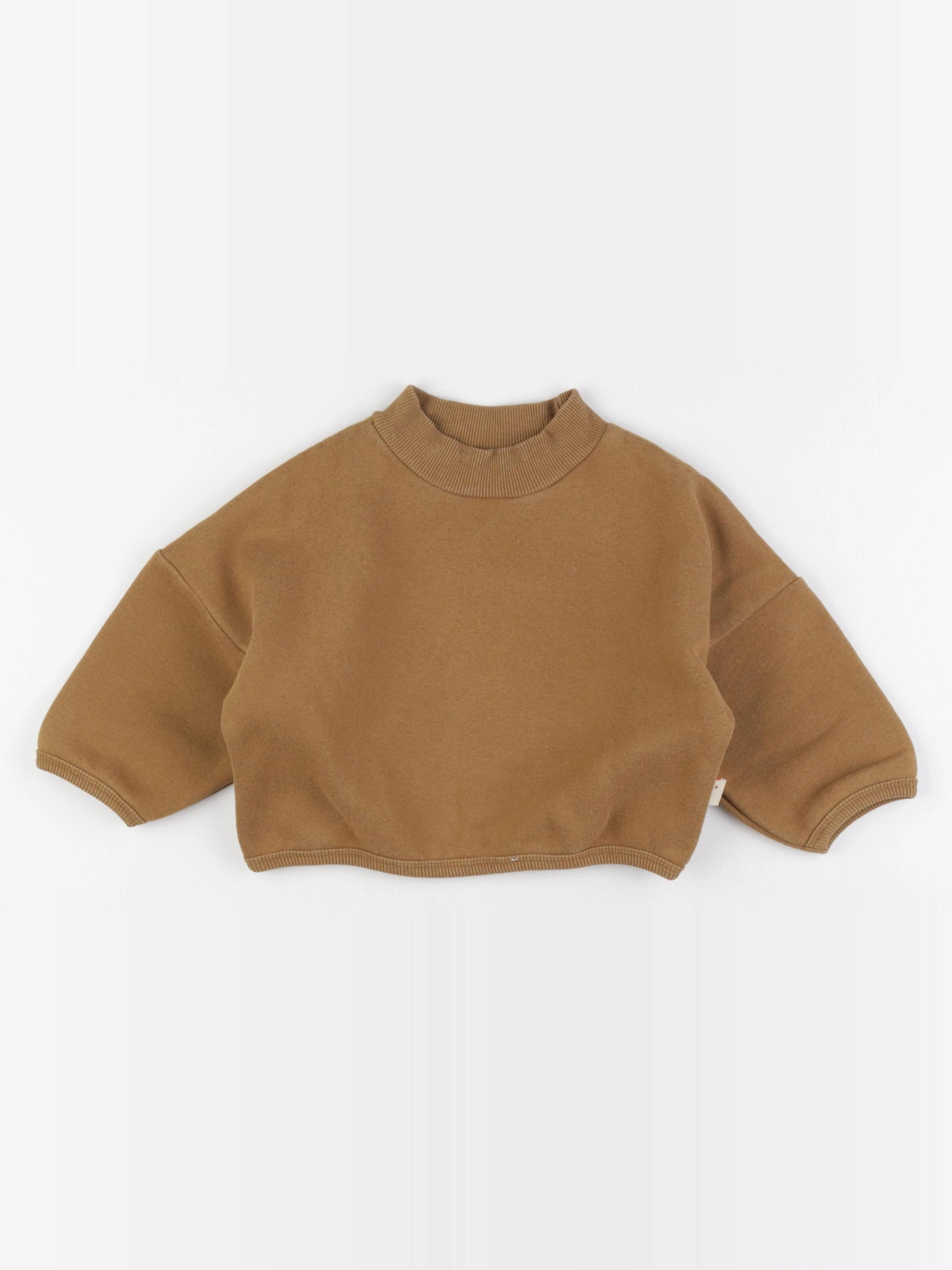 Gamin gamine - sweat marron - 12/18 mois