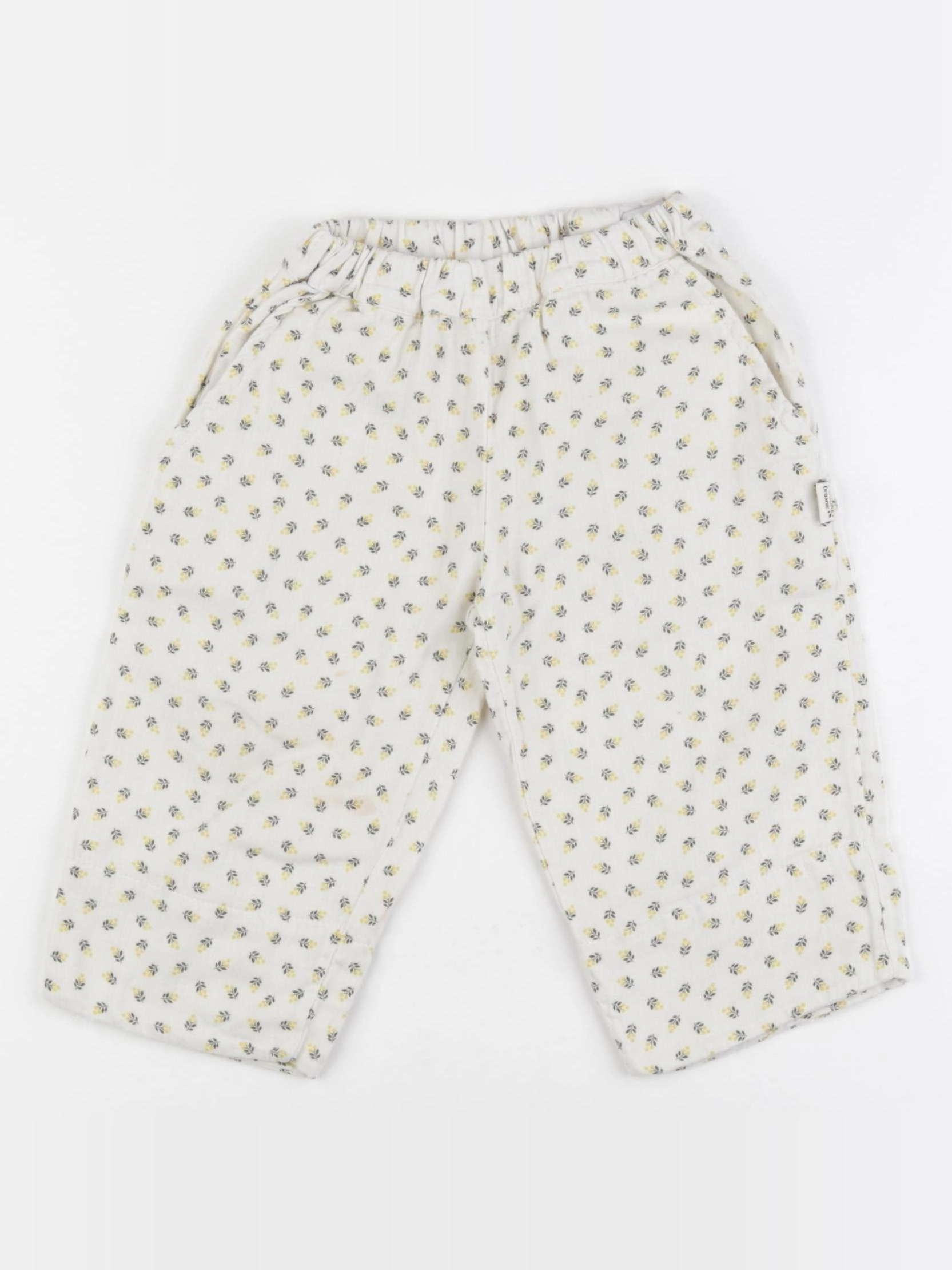 Poudre Organic - pantalon doublé jaune, beige - 18 mois