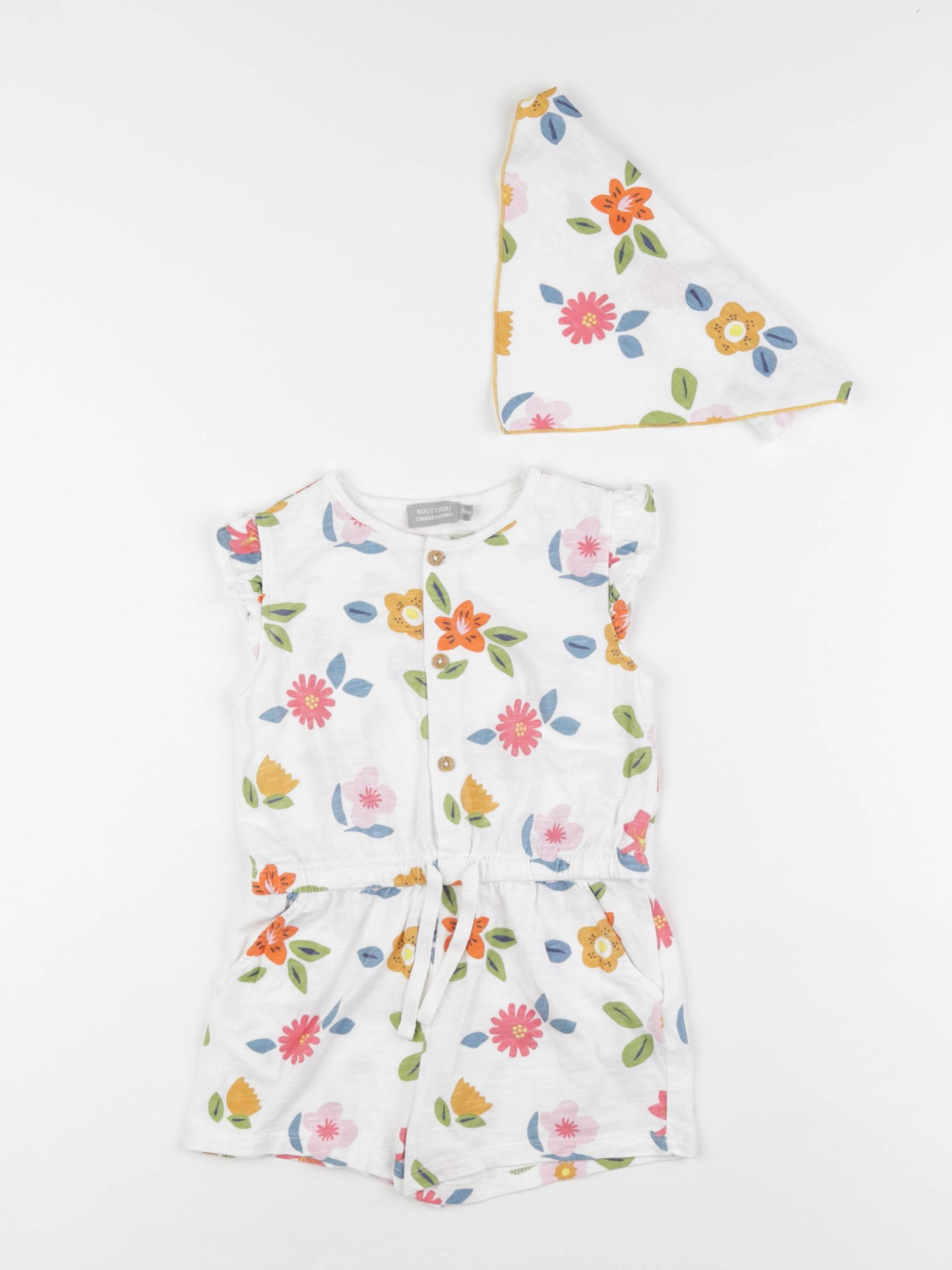 Boutchou - combinaison multicolore - 24 mois