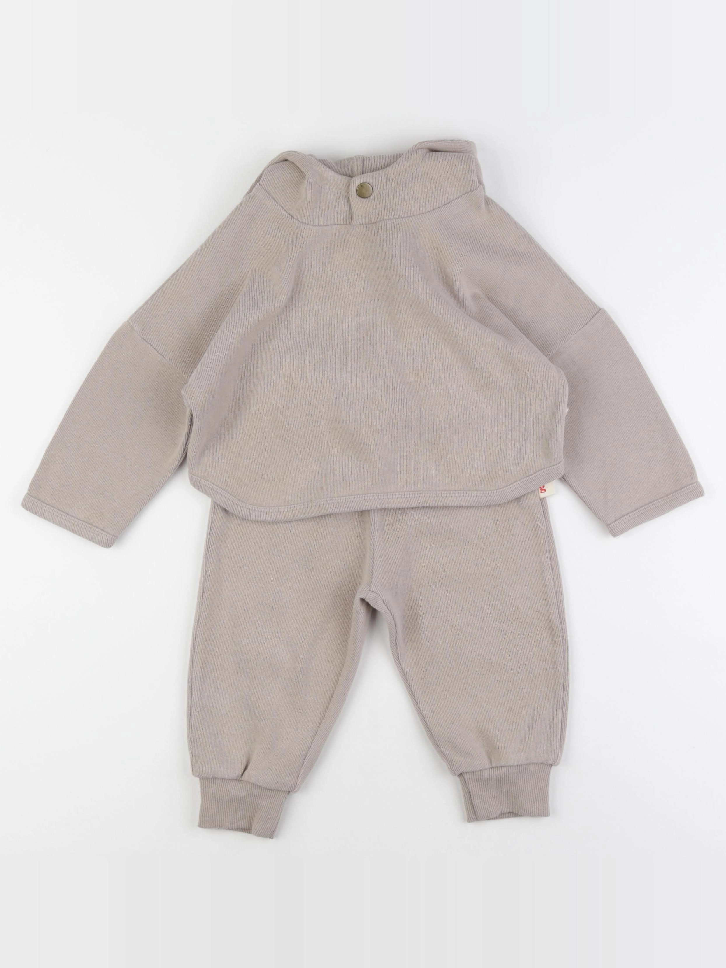 Gamin gamine - ensemble beige - 12/18 mois