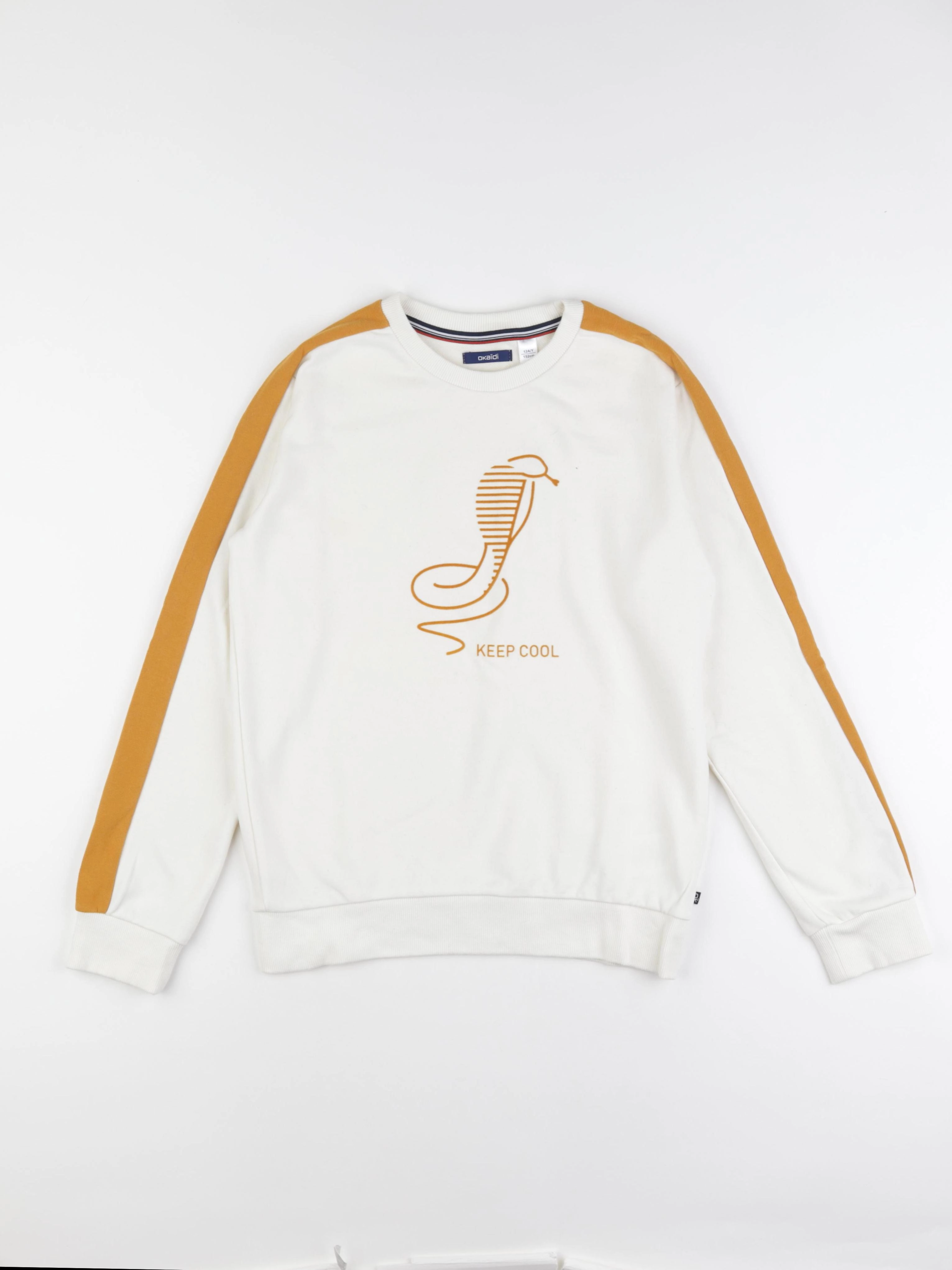 Okaidi - sweat beige - 12 ans