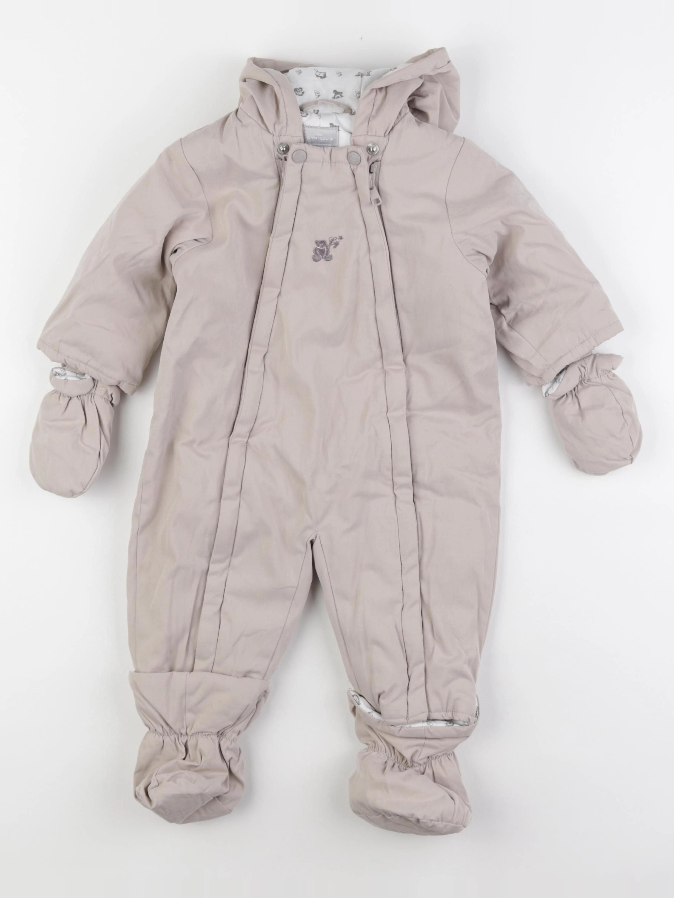 Cyrillus - combi-pilote gris - 3 mois