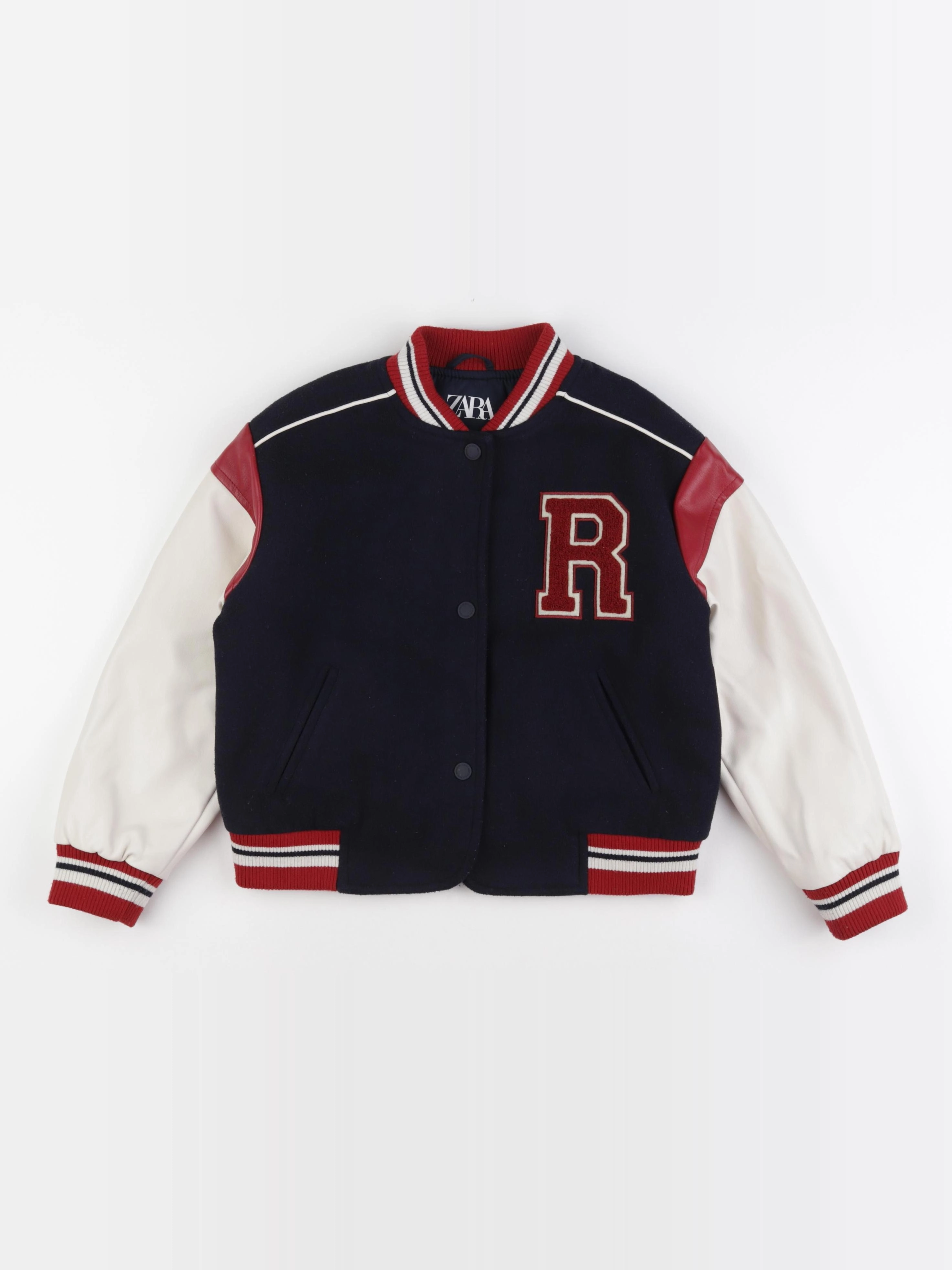 Zara - veste bleu, rouge - 8/9 ans