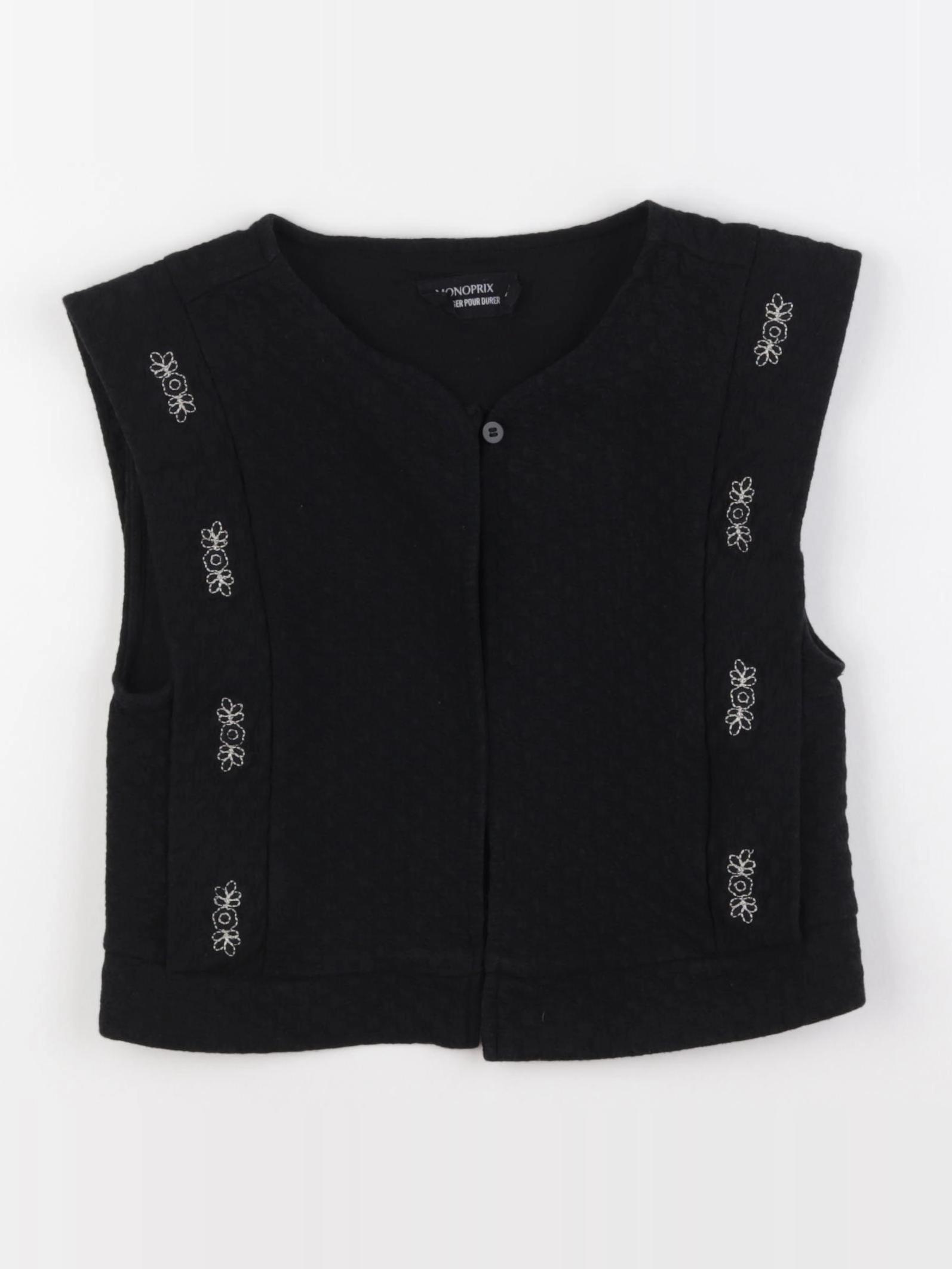 Monoprix - gilet noir - 8 ans