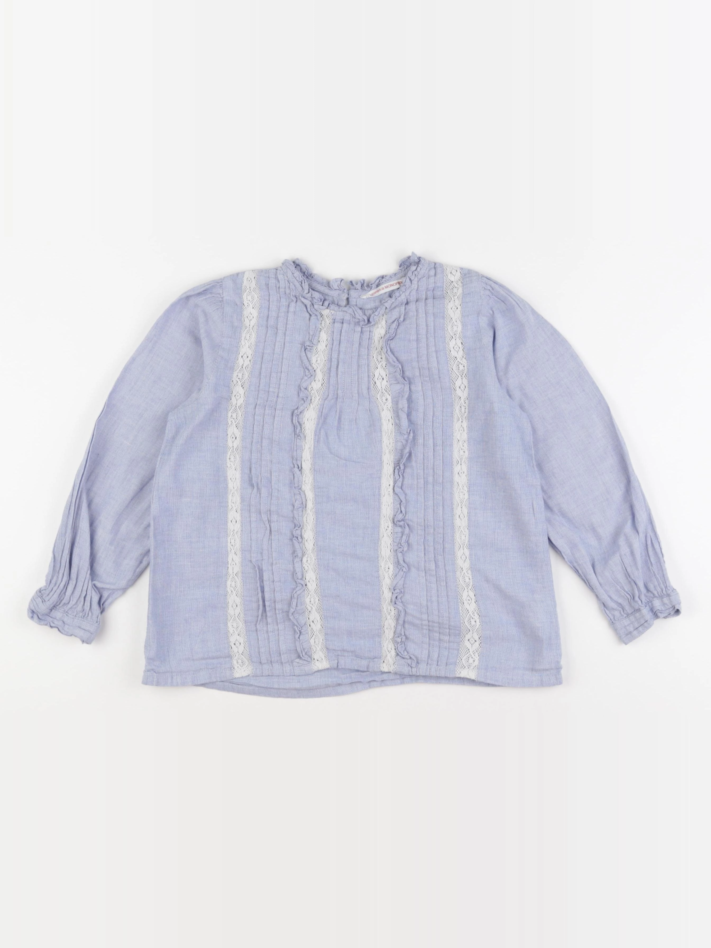 Monoprix - blouse bleu - 8 ans