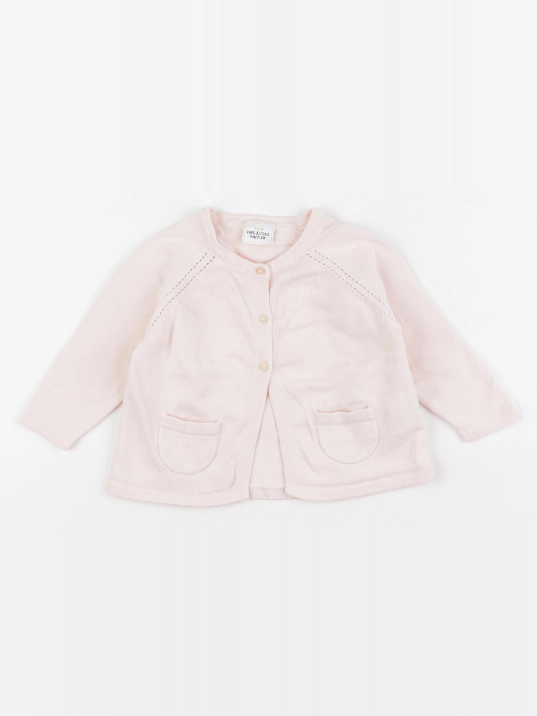Tape à l'oeil - gilet rose - 9 mois