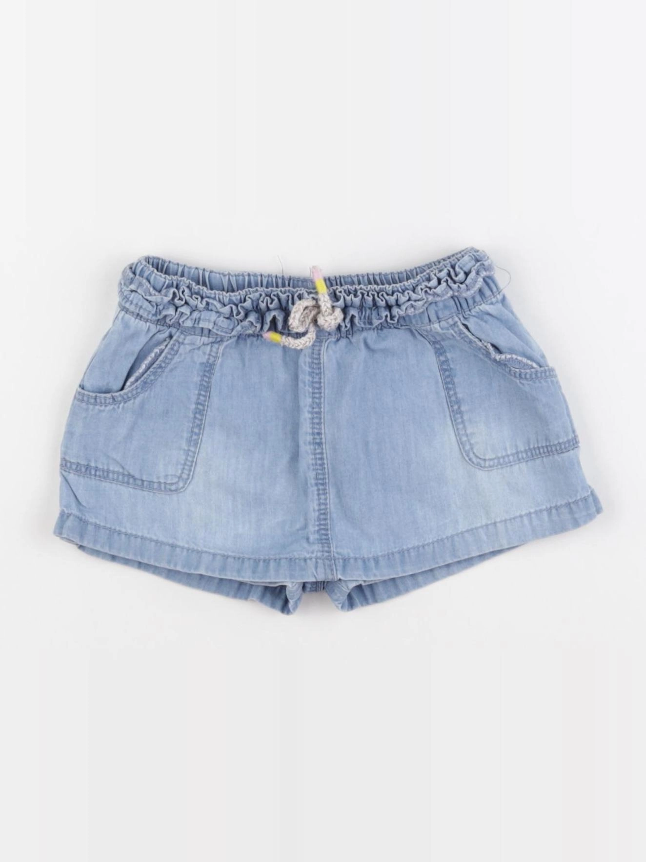 Vertbaudet - jupe short bleu - 12 mois