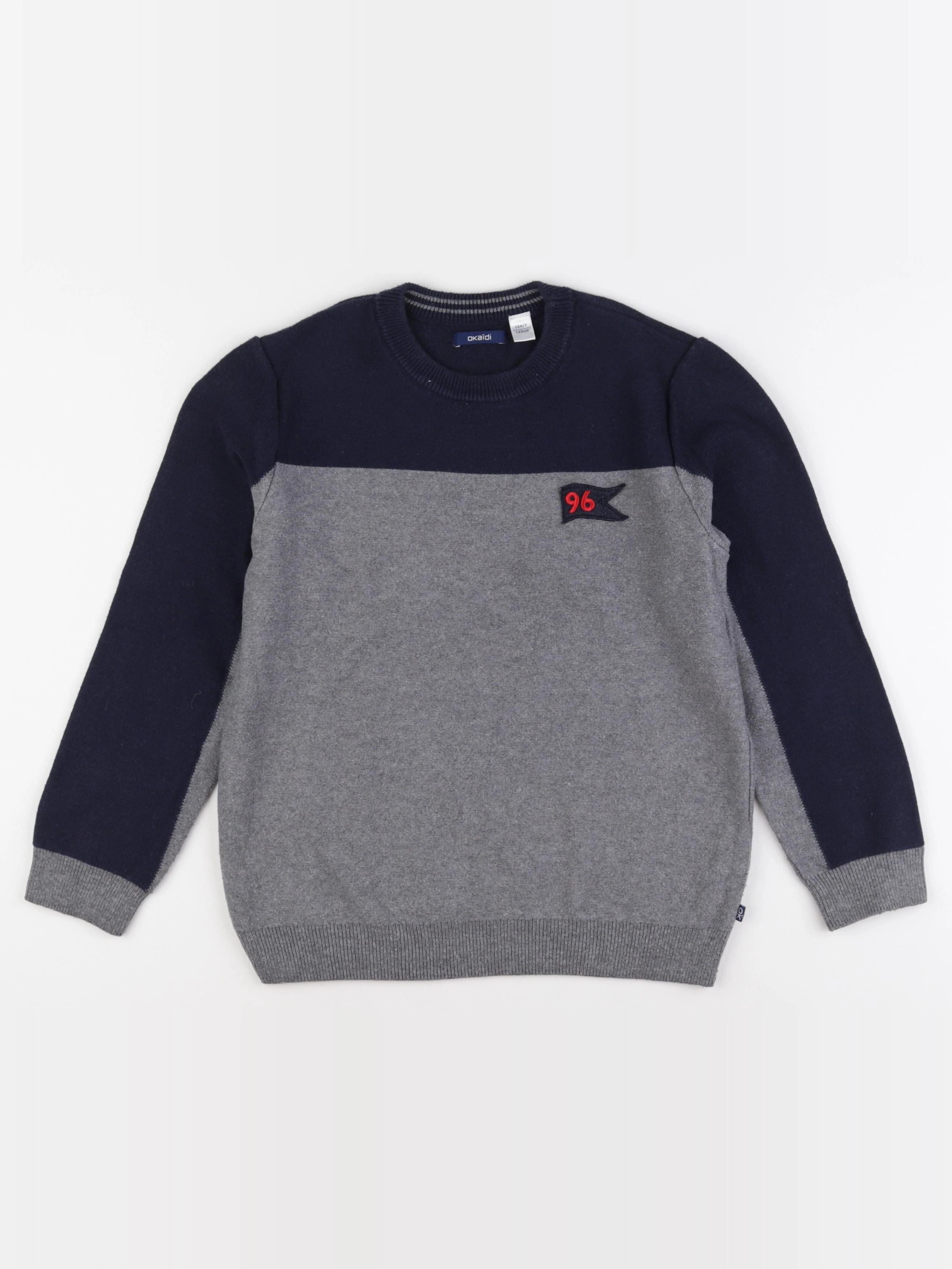 Okaidi - pull bleu - 10 ans