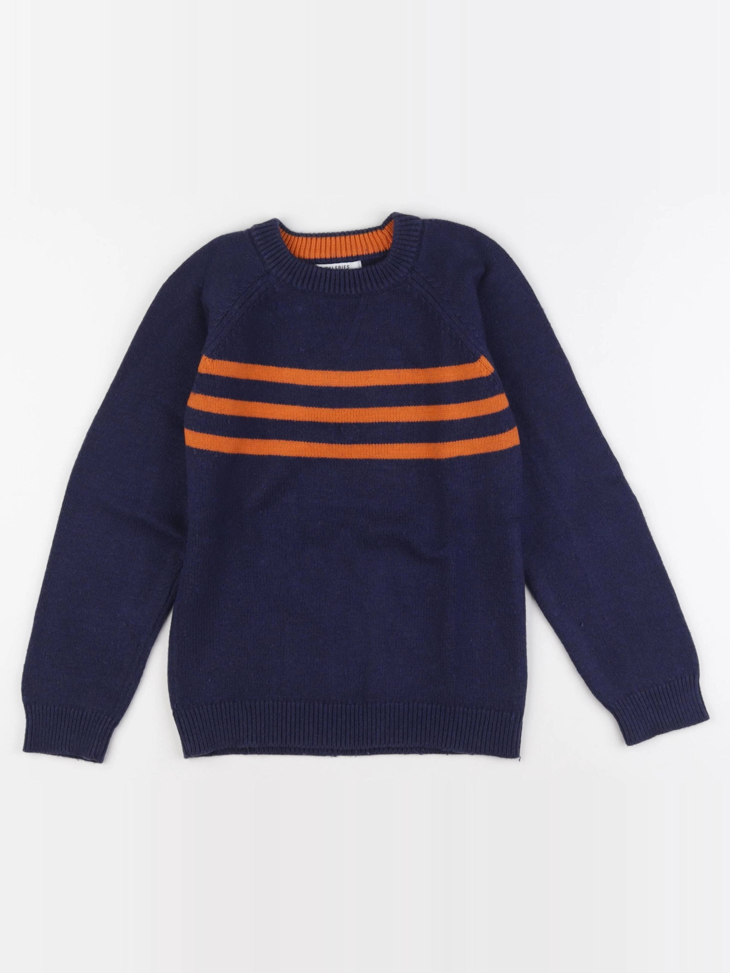 Galeries Lafayette - pull bleu - 8 ans
