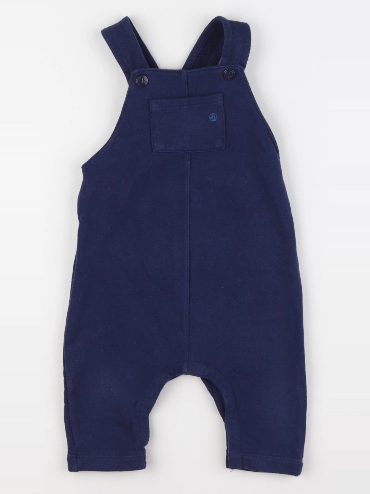 Petit Bateau - salopette bleu - 12 mois
