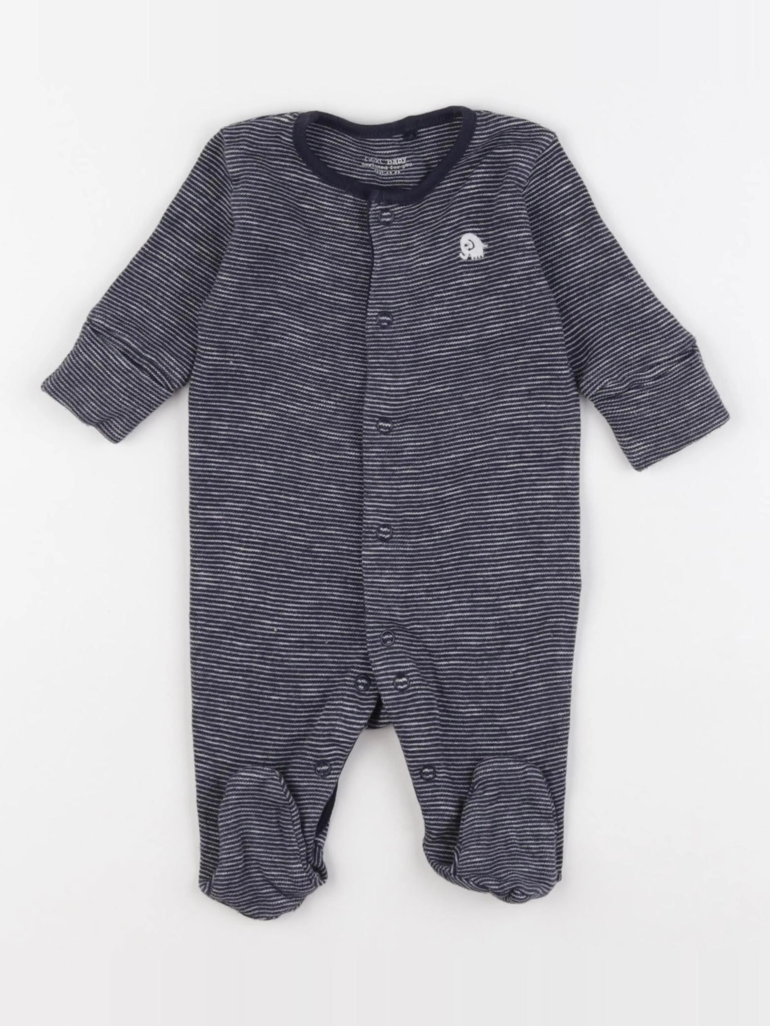 Next - pyjama coton bleu - 1 mois