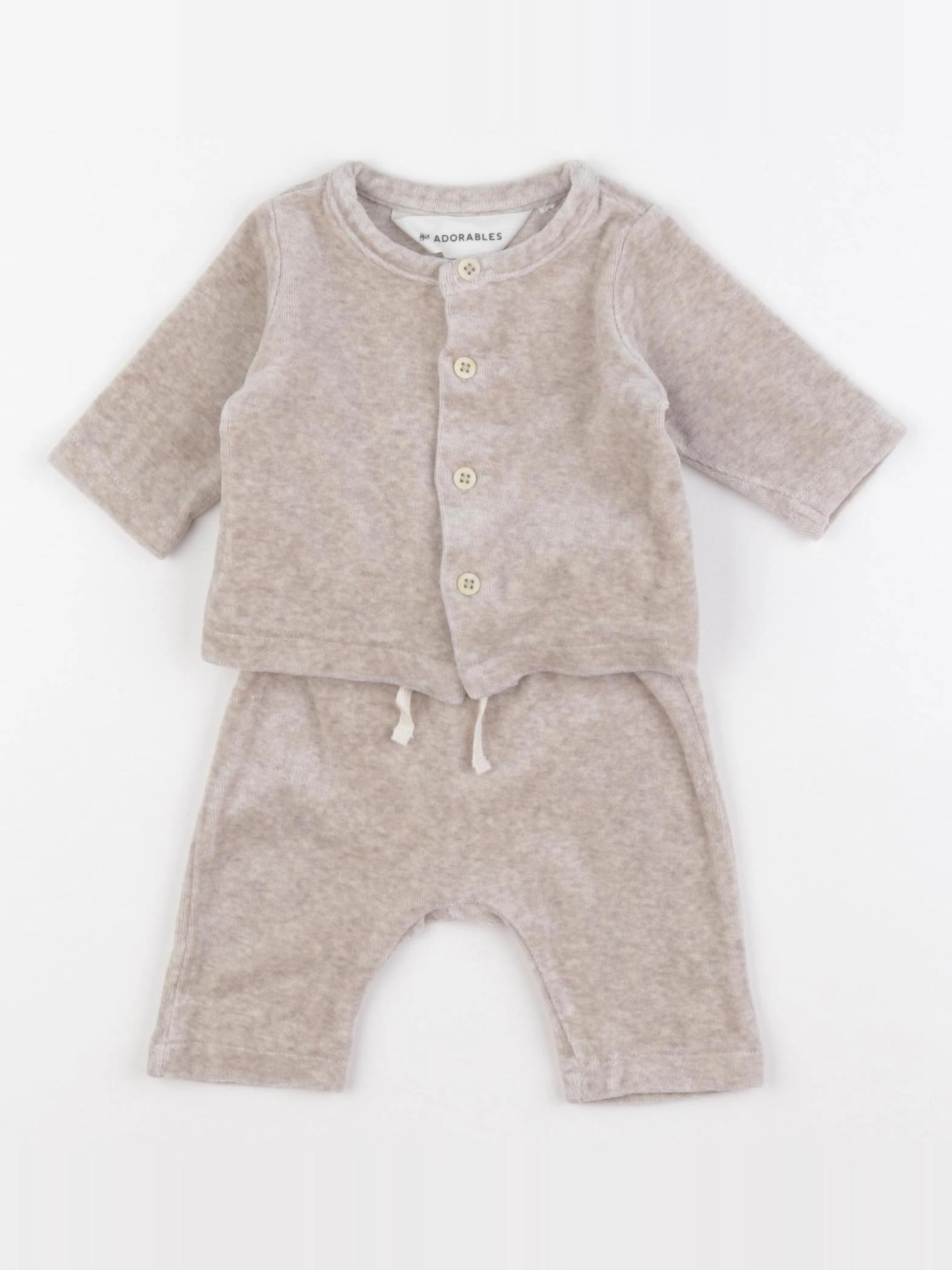 H&M - ensemble marron - 0/1 mois